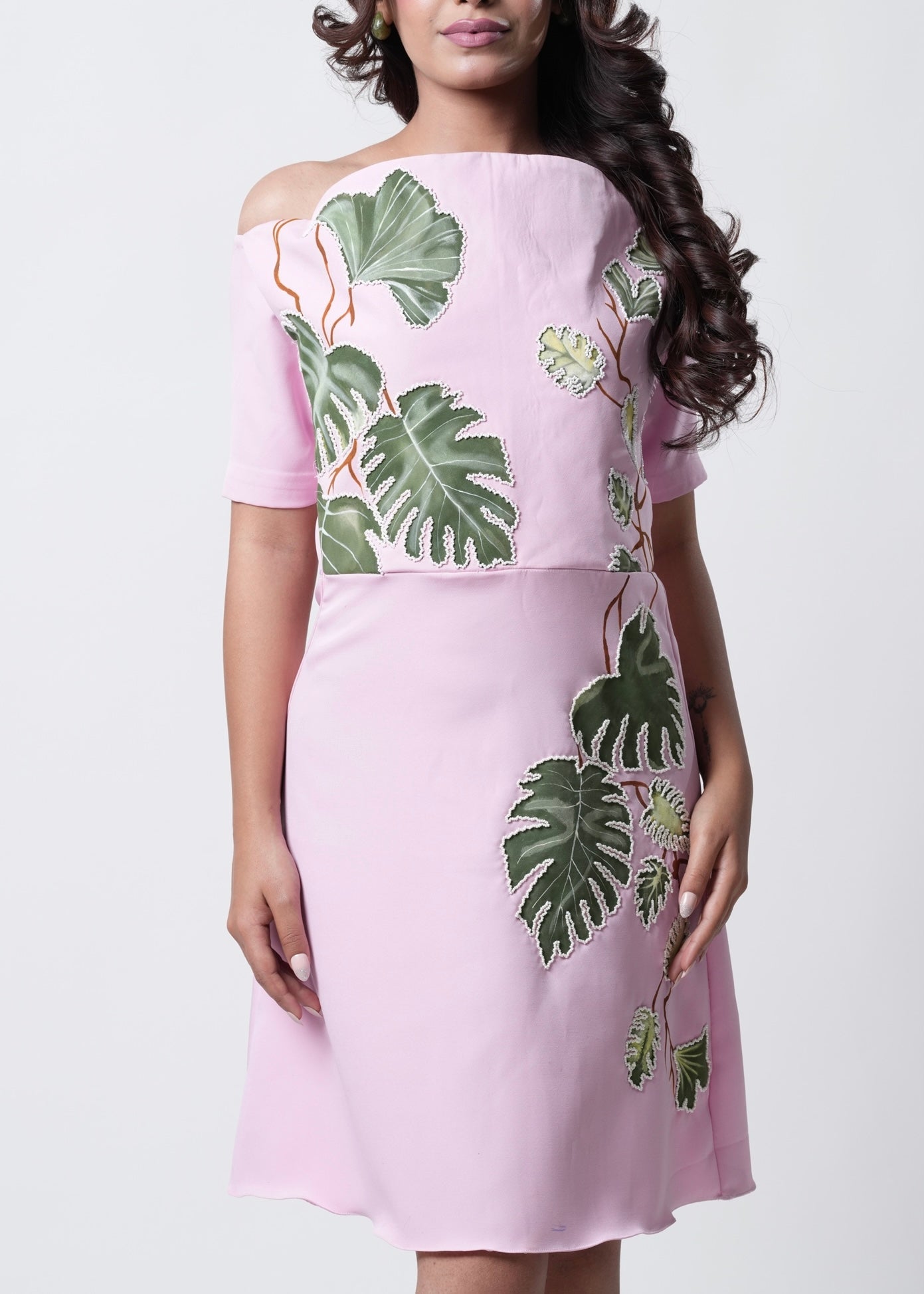 Haind Paint Flower Dress