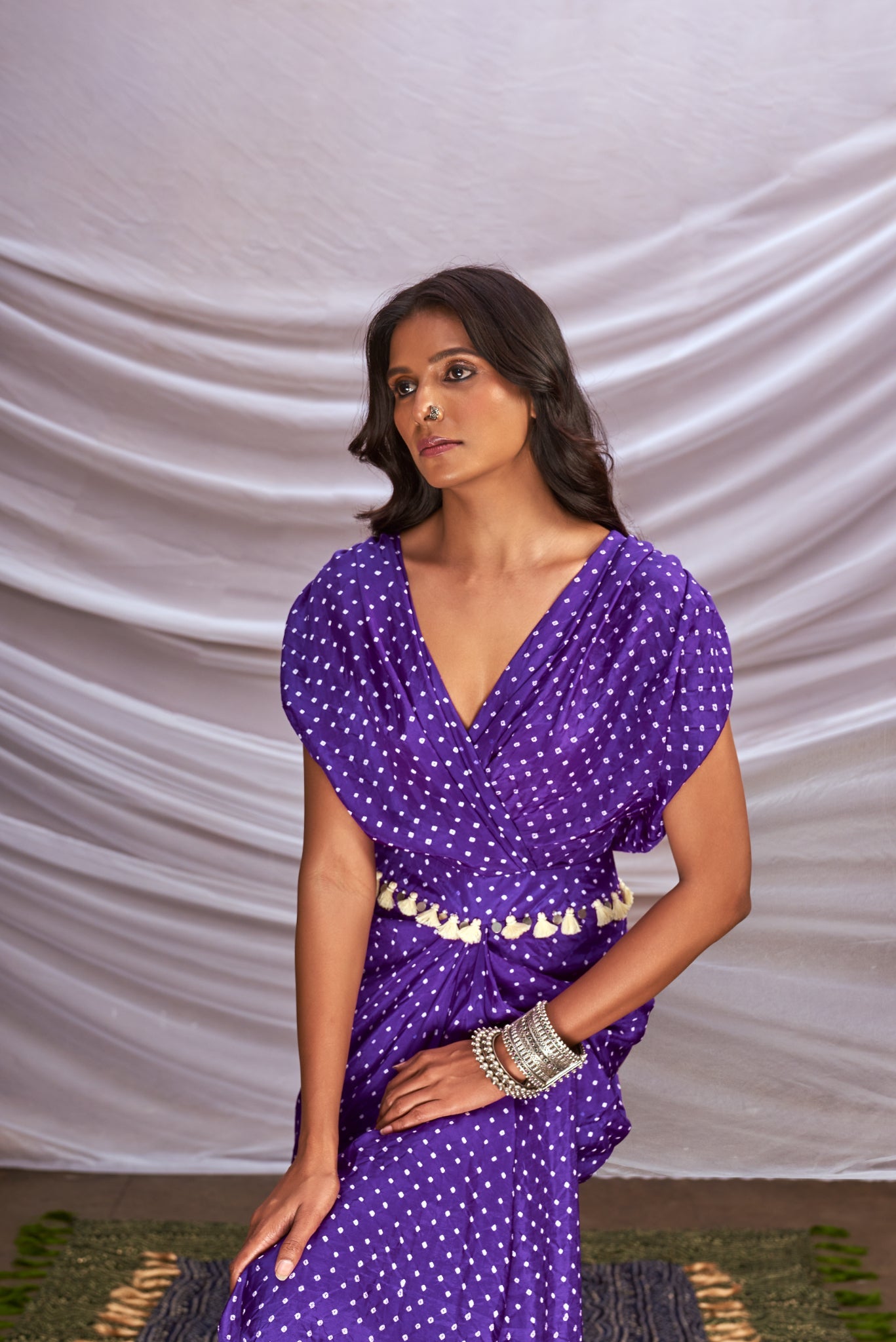 Kimono bandhni dress