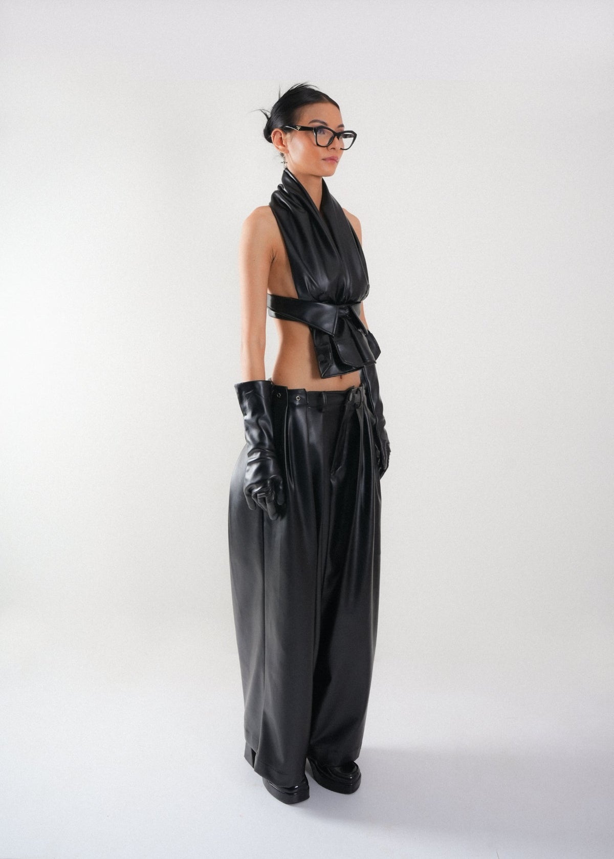Glitch Leather Co-ord Set