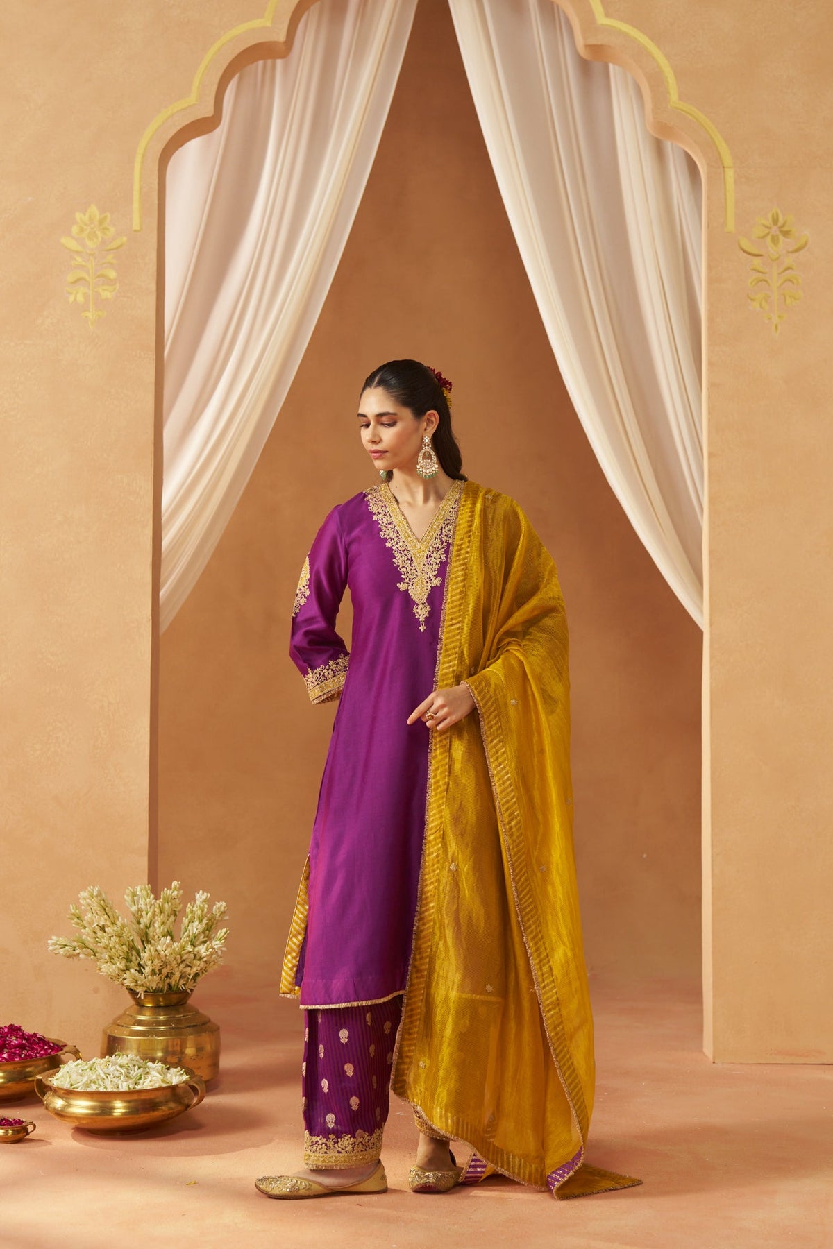 Liana Deep  Chauga with Salwar and Dupatta