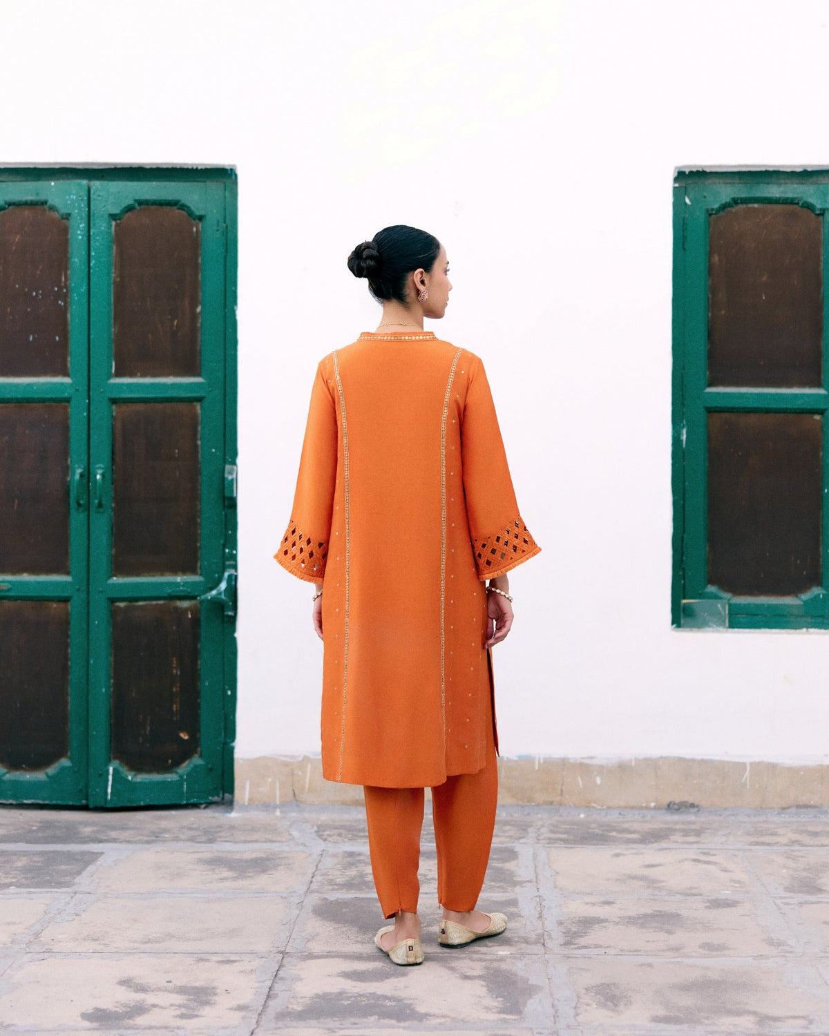 Saffron Choga Set