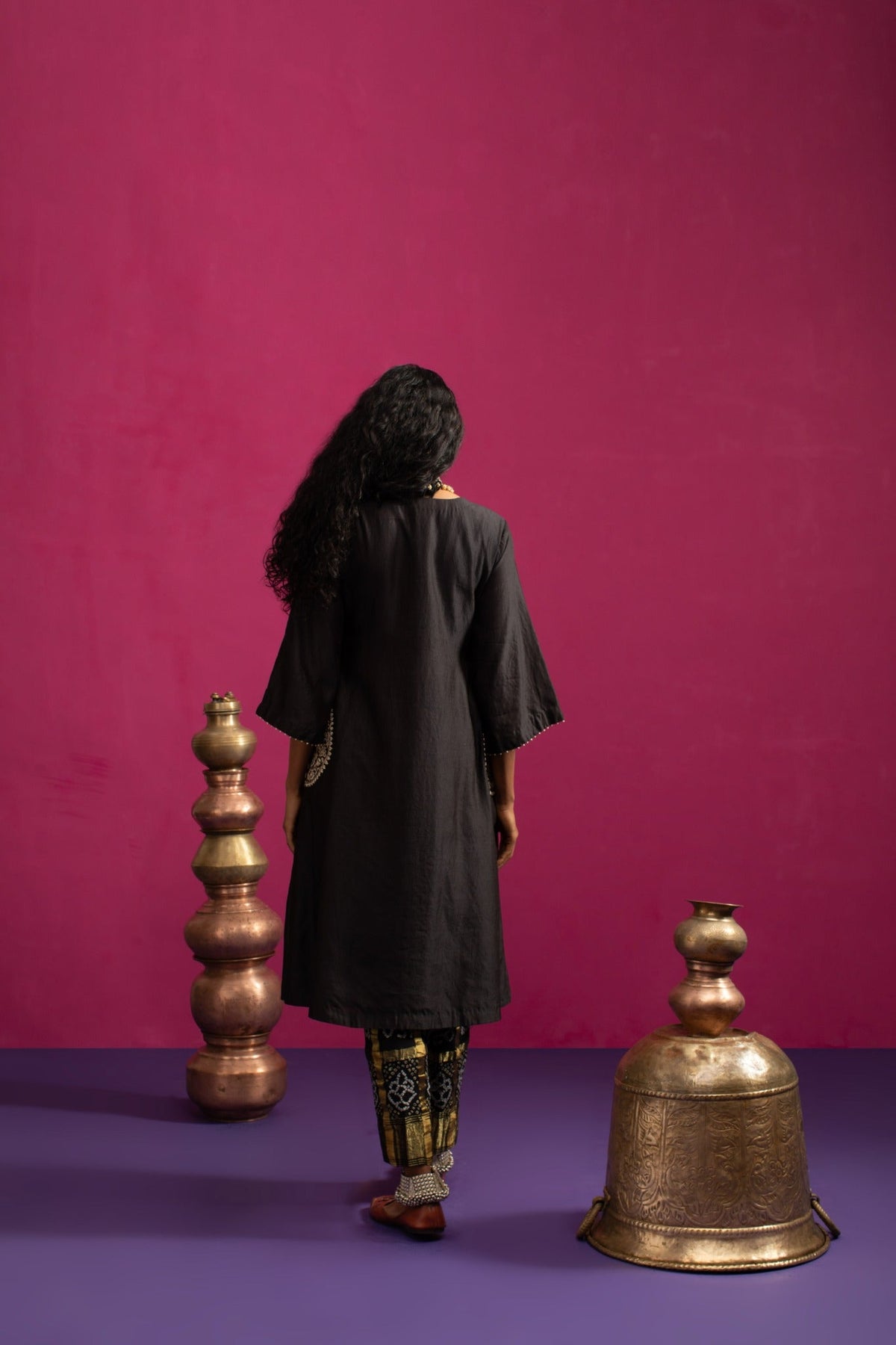 Peacock pocket kurta set