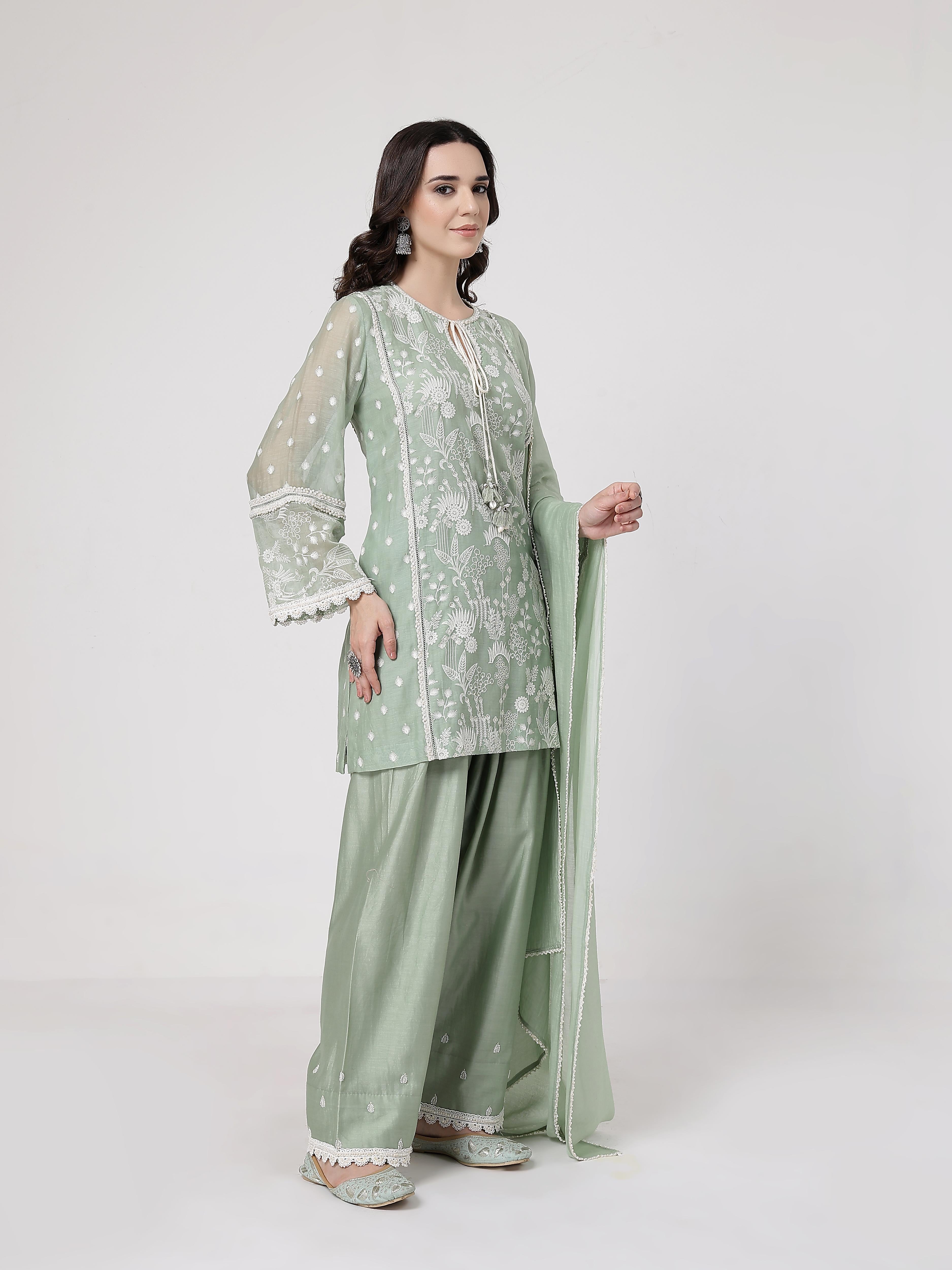 Sage Green Lace Set
