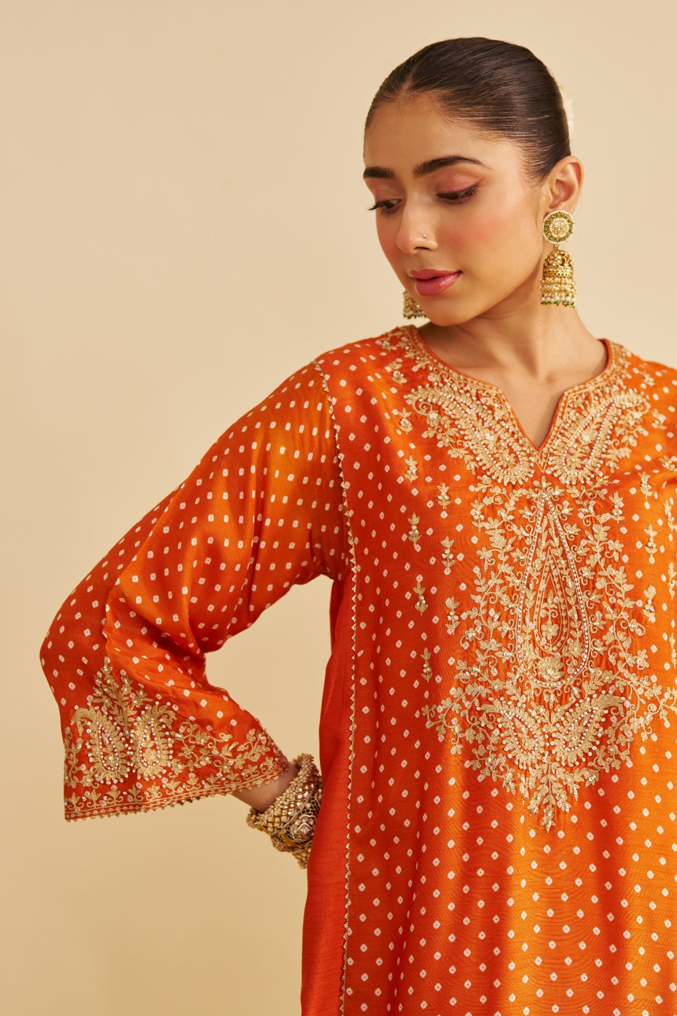 KAYRA - SHORT GATHERED CHAUGA WITH SALWAR