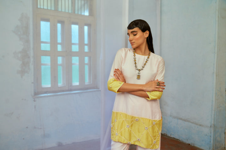 Baby Pink Bliss Kurta & Pants Set