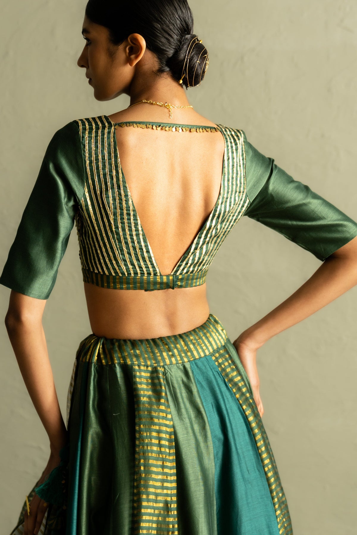 Ojas Emerald Lehenga Set
