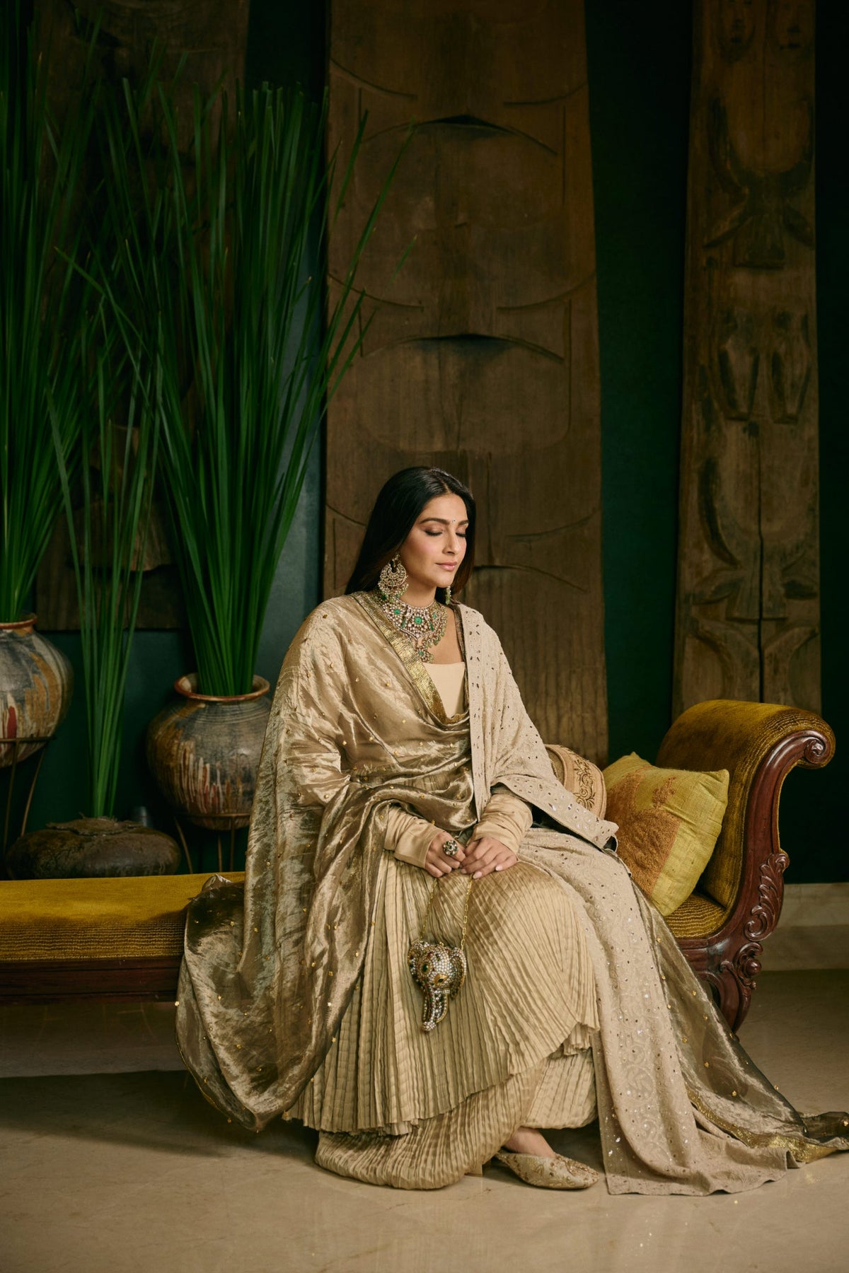 Sonam Kapoor in Swarnima Anarkali Set