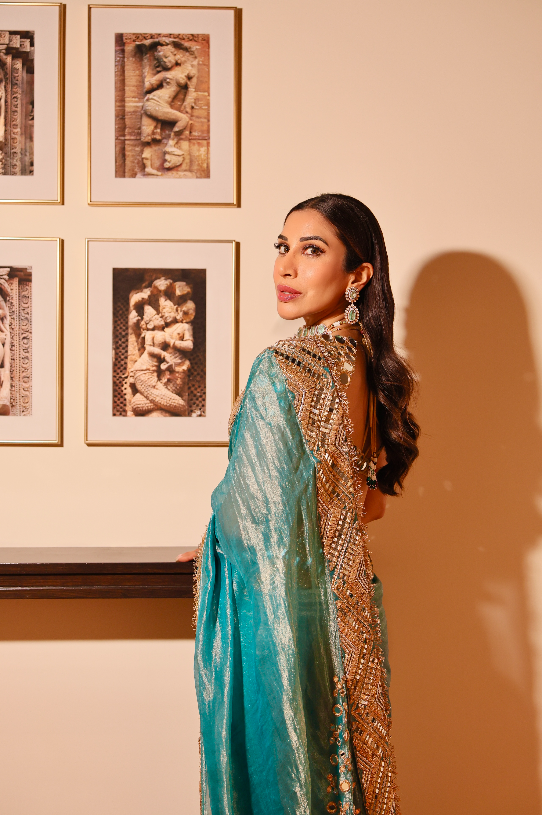 Sophie Choudry in Neelima Saree Set