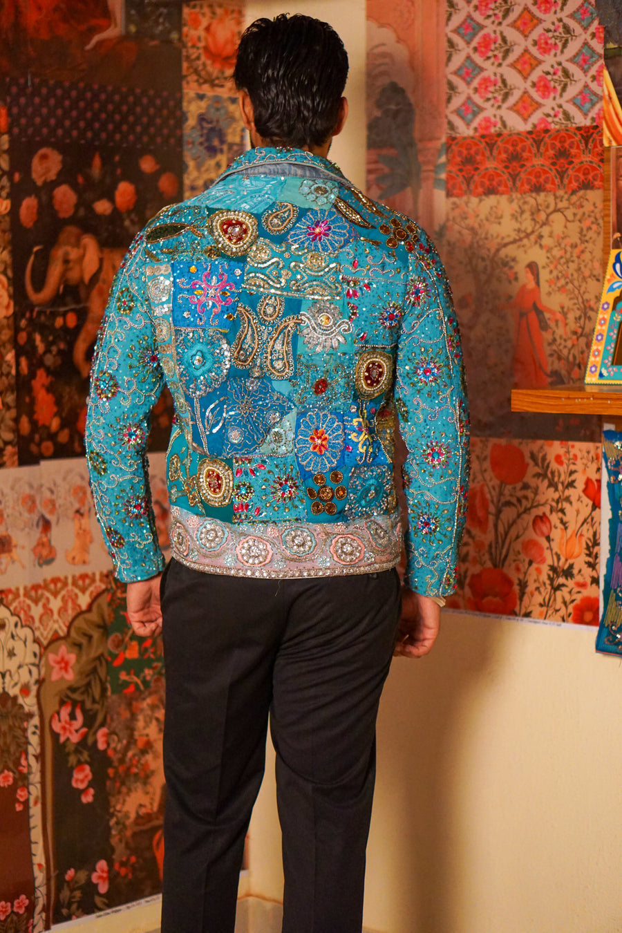 Zar-e-Firoza Regal Embellished Luxury Shirt Jacket for Weddings