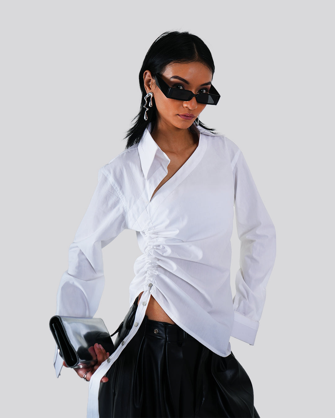 Offset Shirt Top