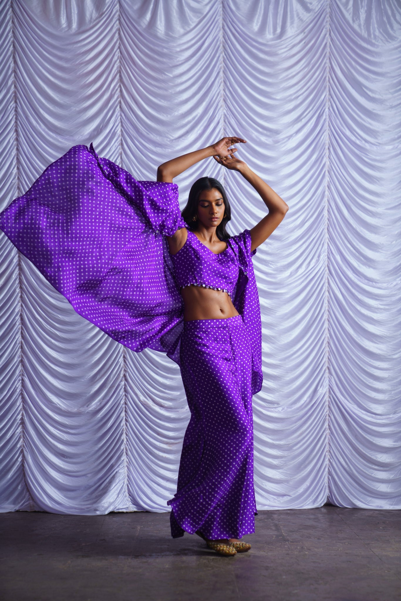 Bandhni fusion set