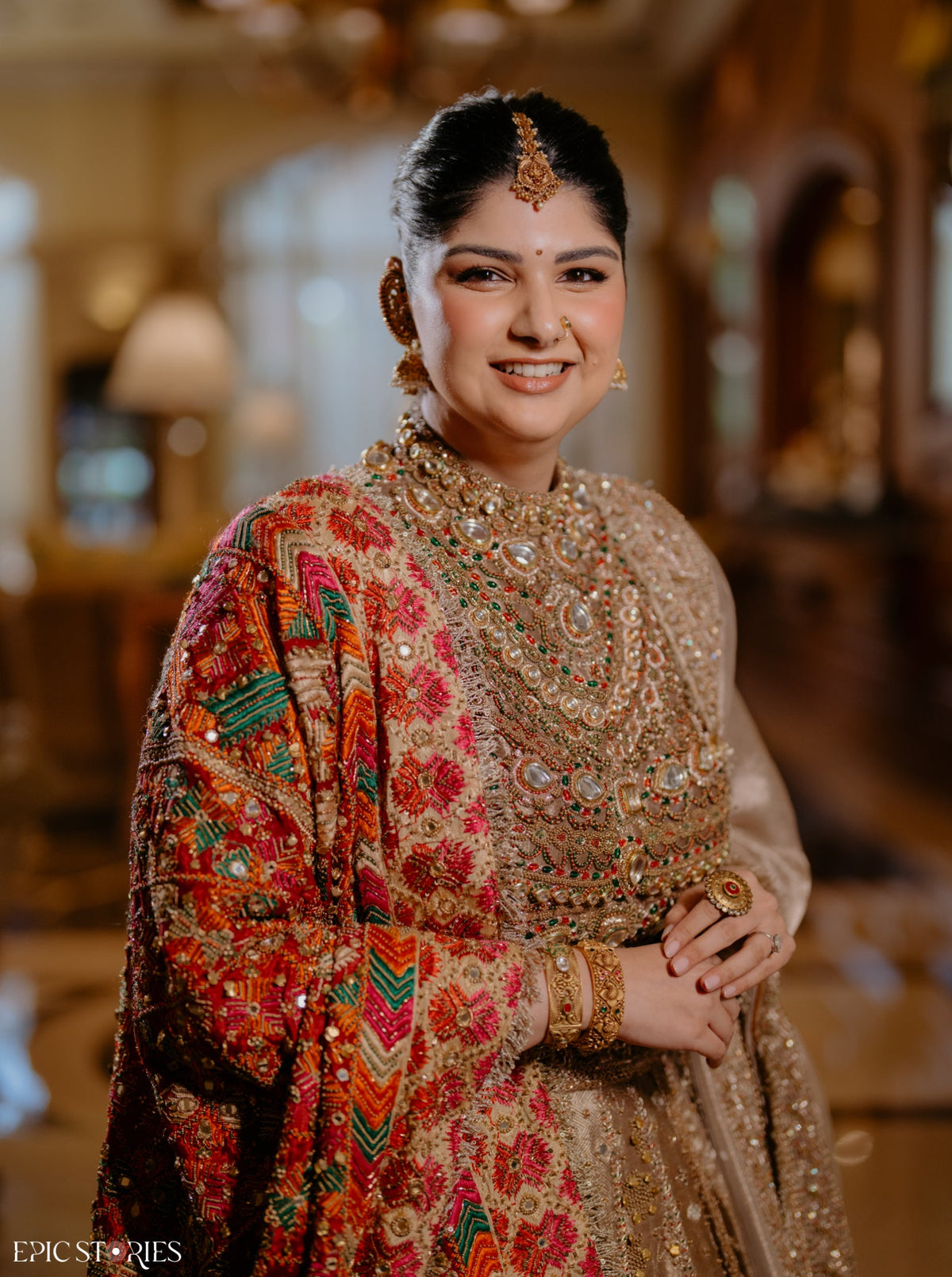 Anshula in Swarnali Bridal Lehenga Set