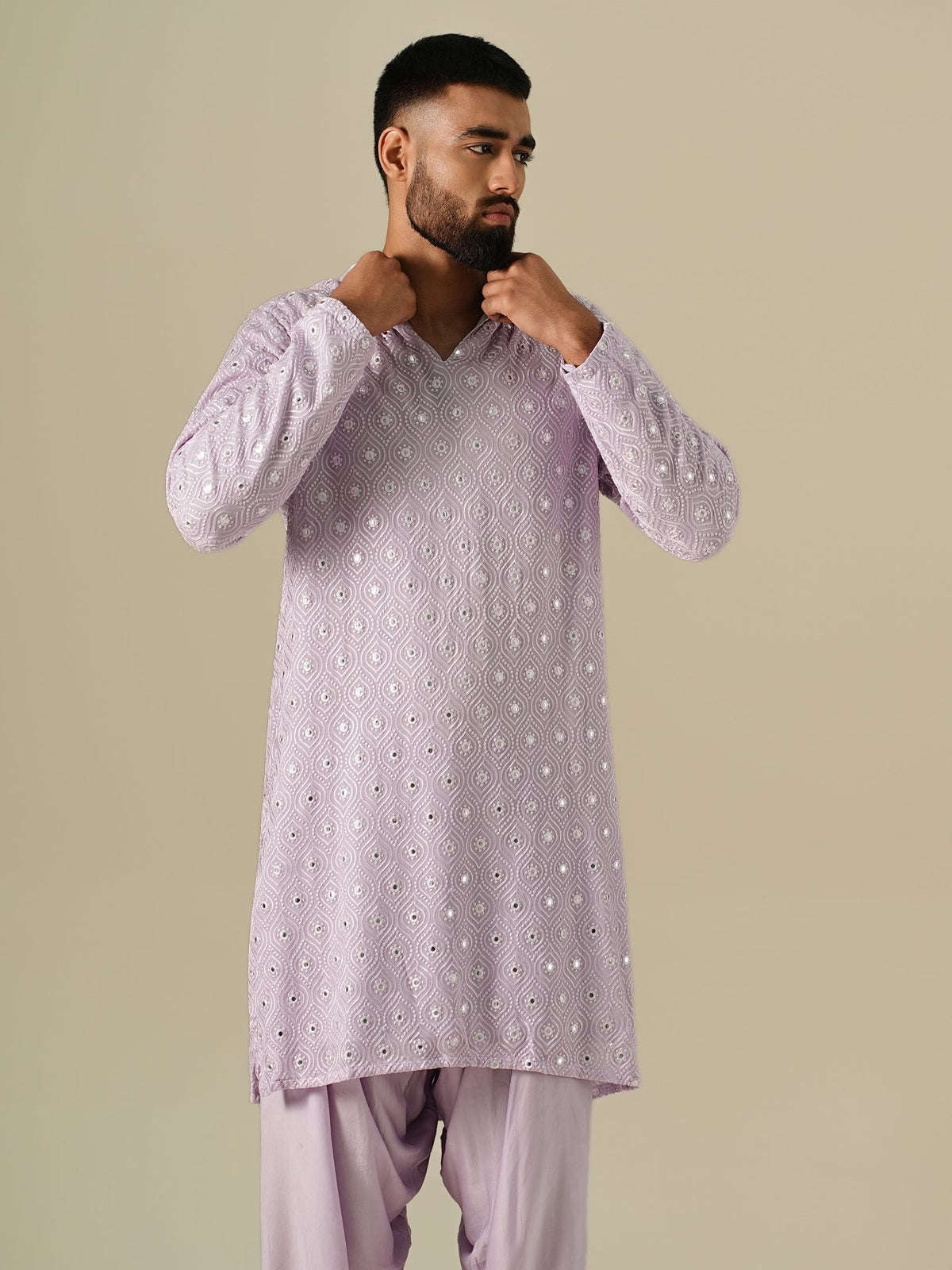 Lavender Taara Kurta Set