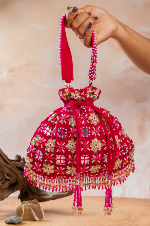 Floral Trellis Fuchsia