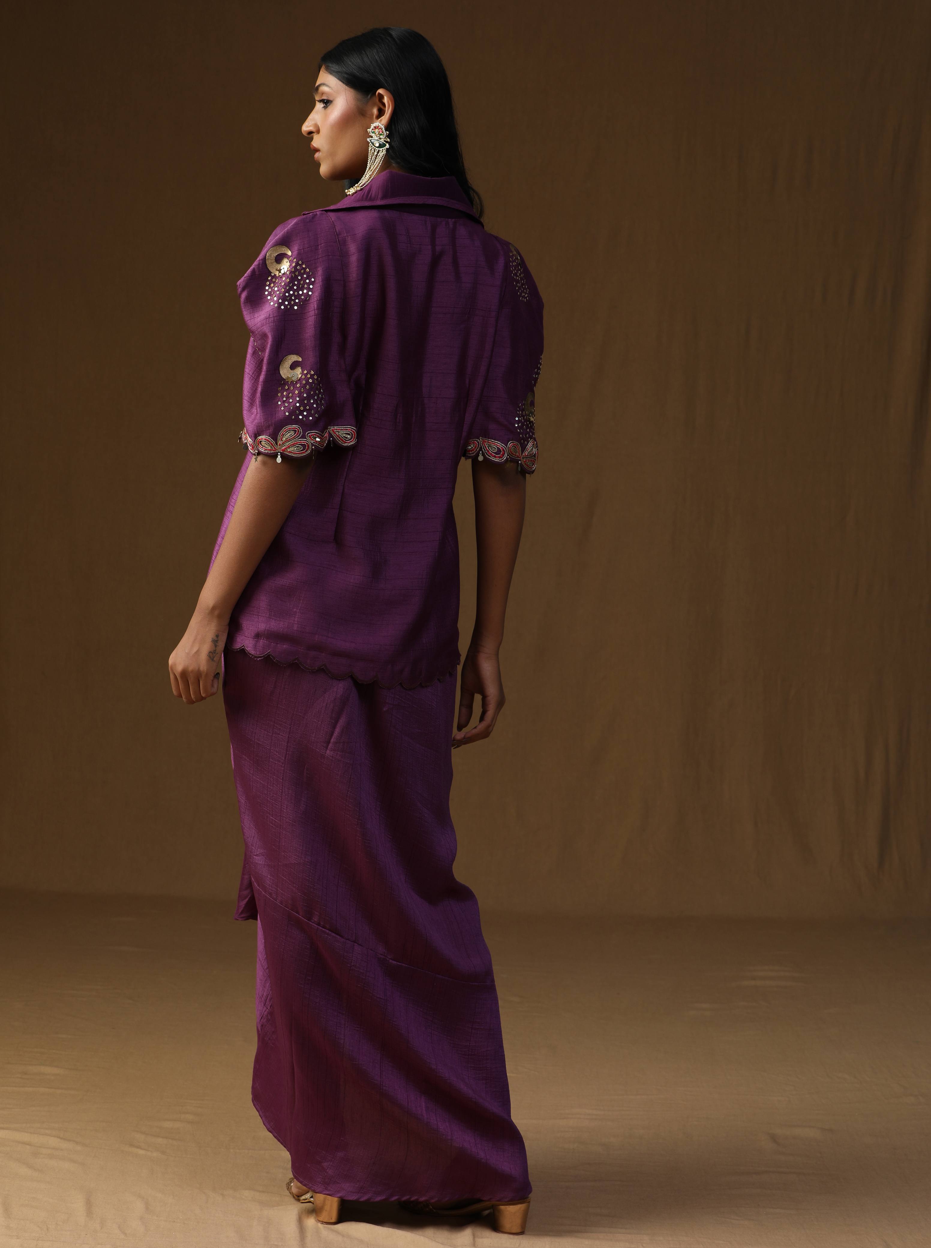 Rangadevi Jamuni � Draped Skirt Set