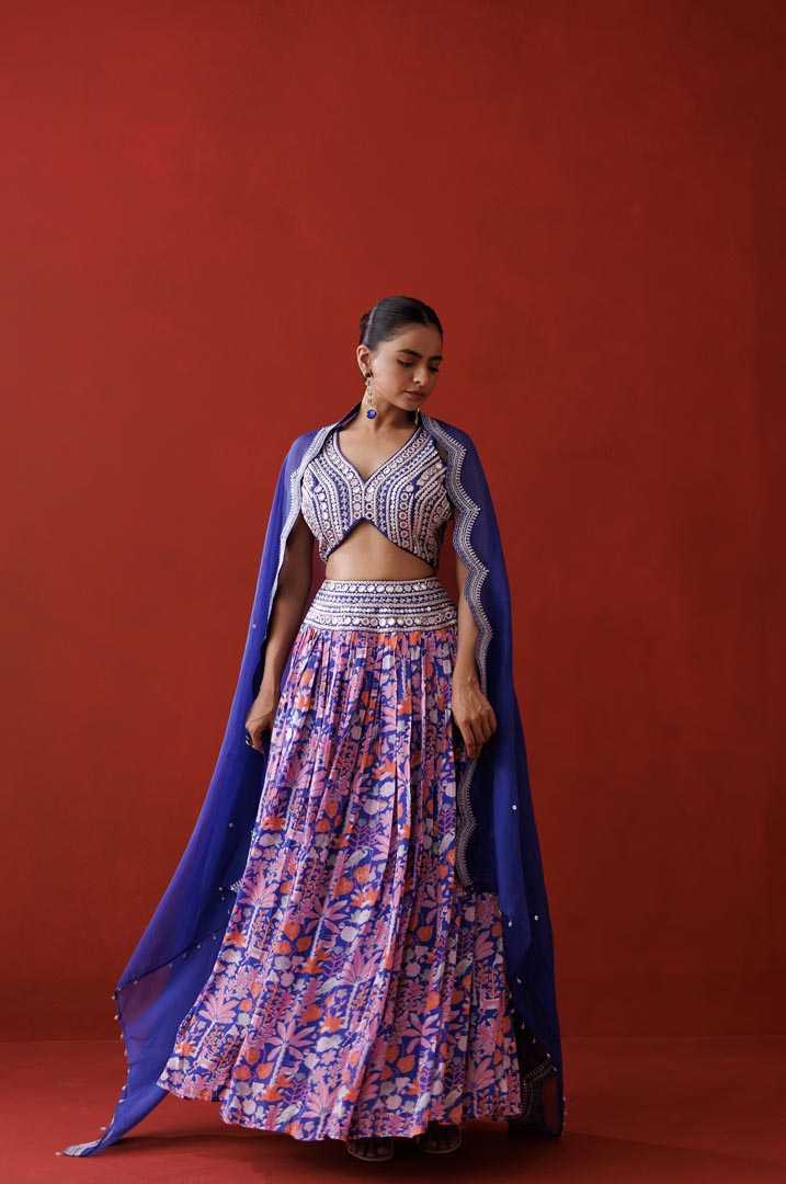Sapphire serene lehenga set