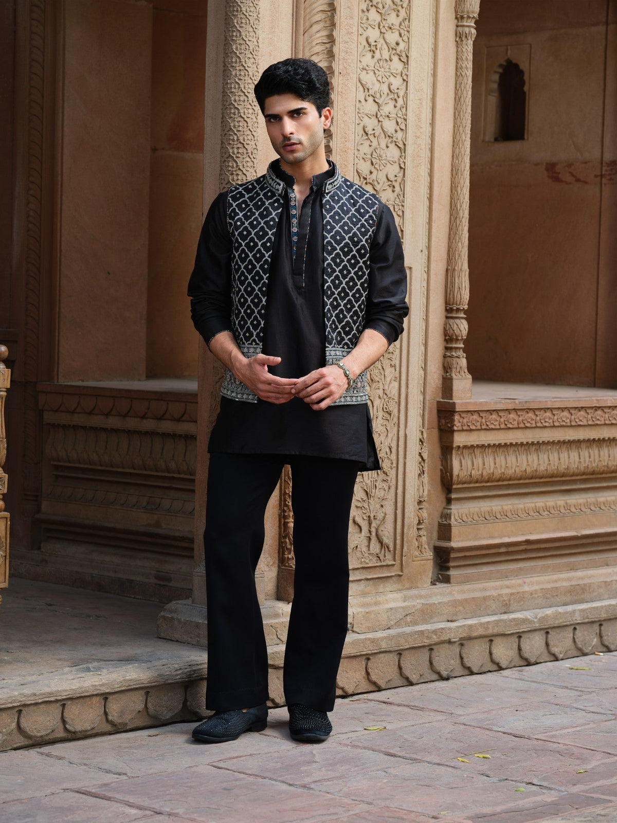 Jalore Kurta Jacket Set