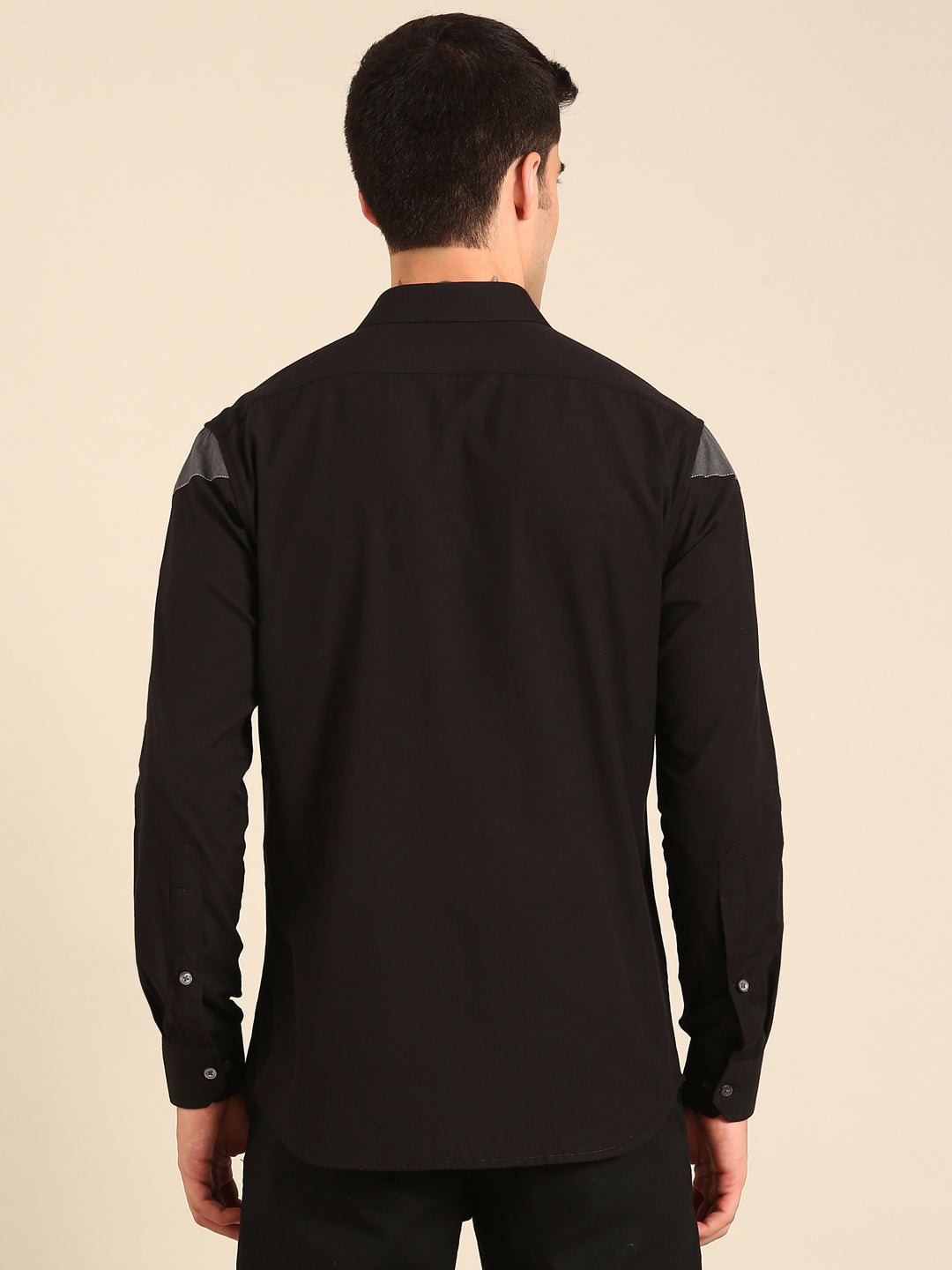 Black - Charcoal Malai Cotton Shirt