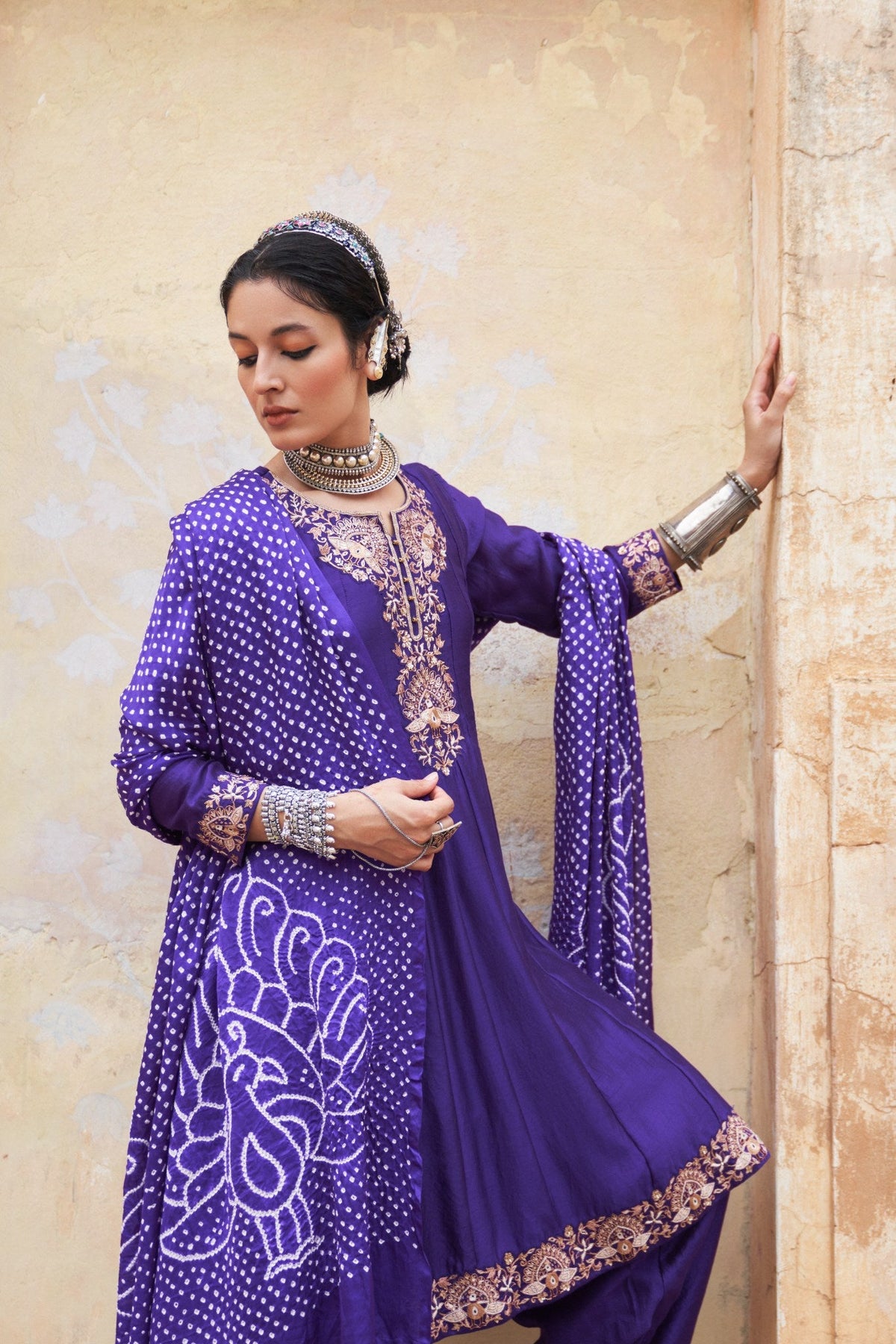 Mor kalidaar short anarkali