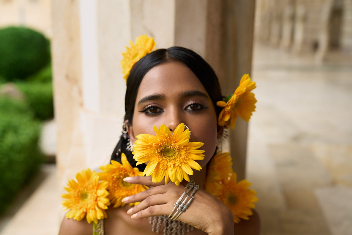 Strappy sunflower sharara