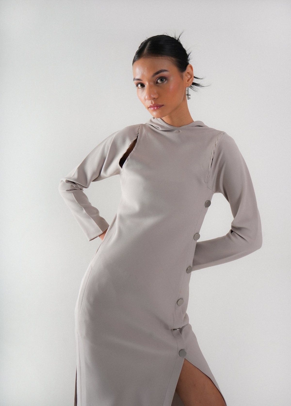 Luna Asymmetric Shift Dress