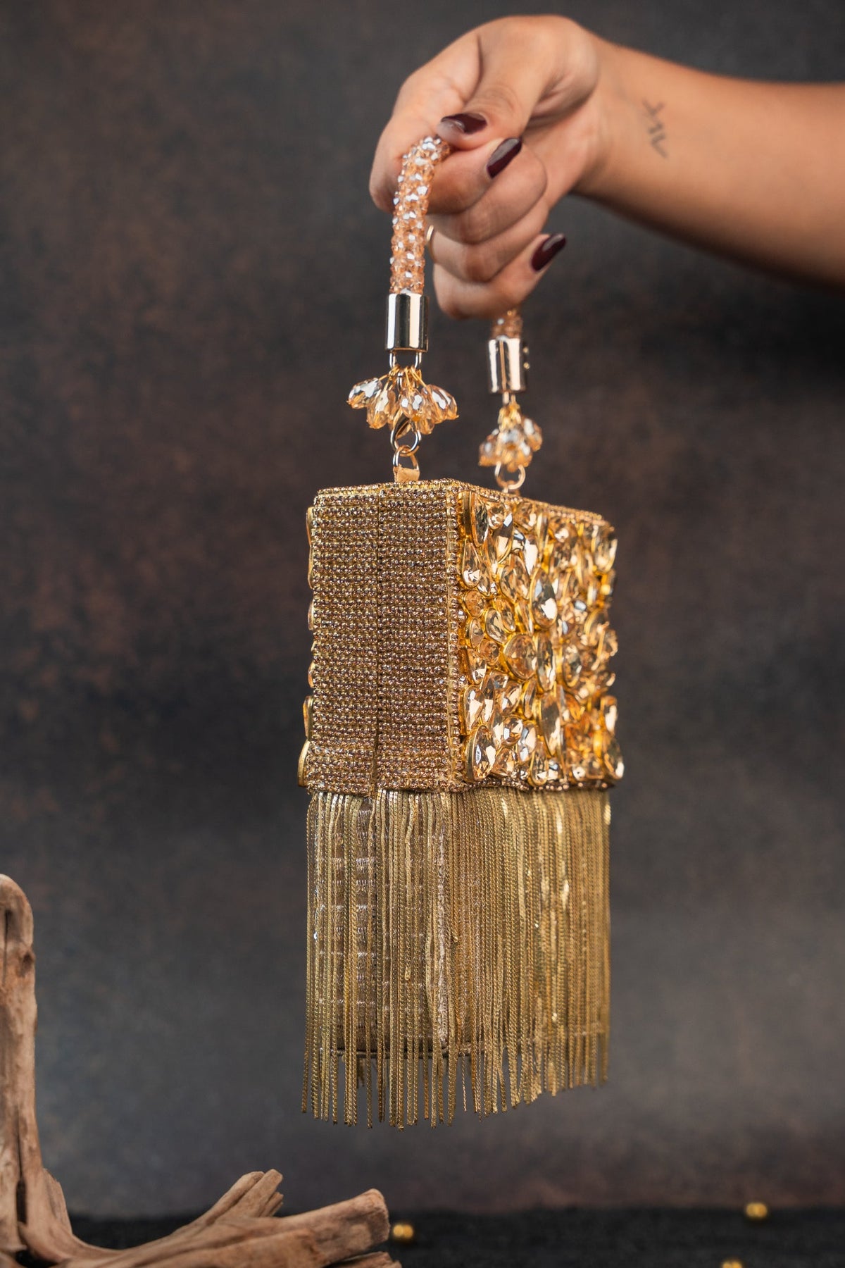 Diamond Hinted Boite Gold