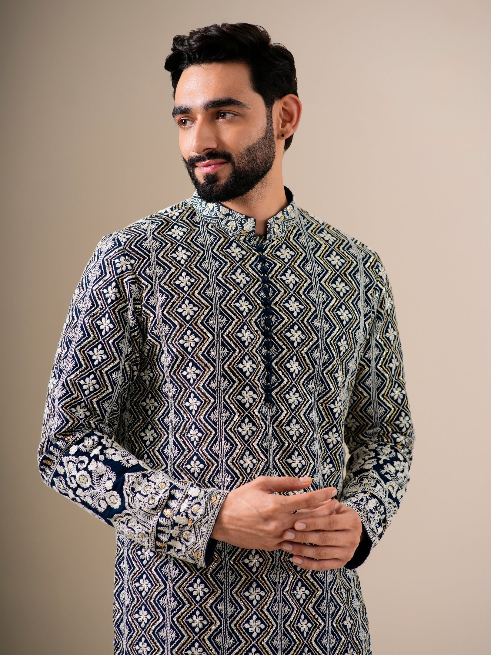 Midnight Motif Patiyala Set