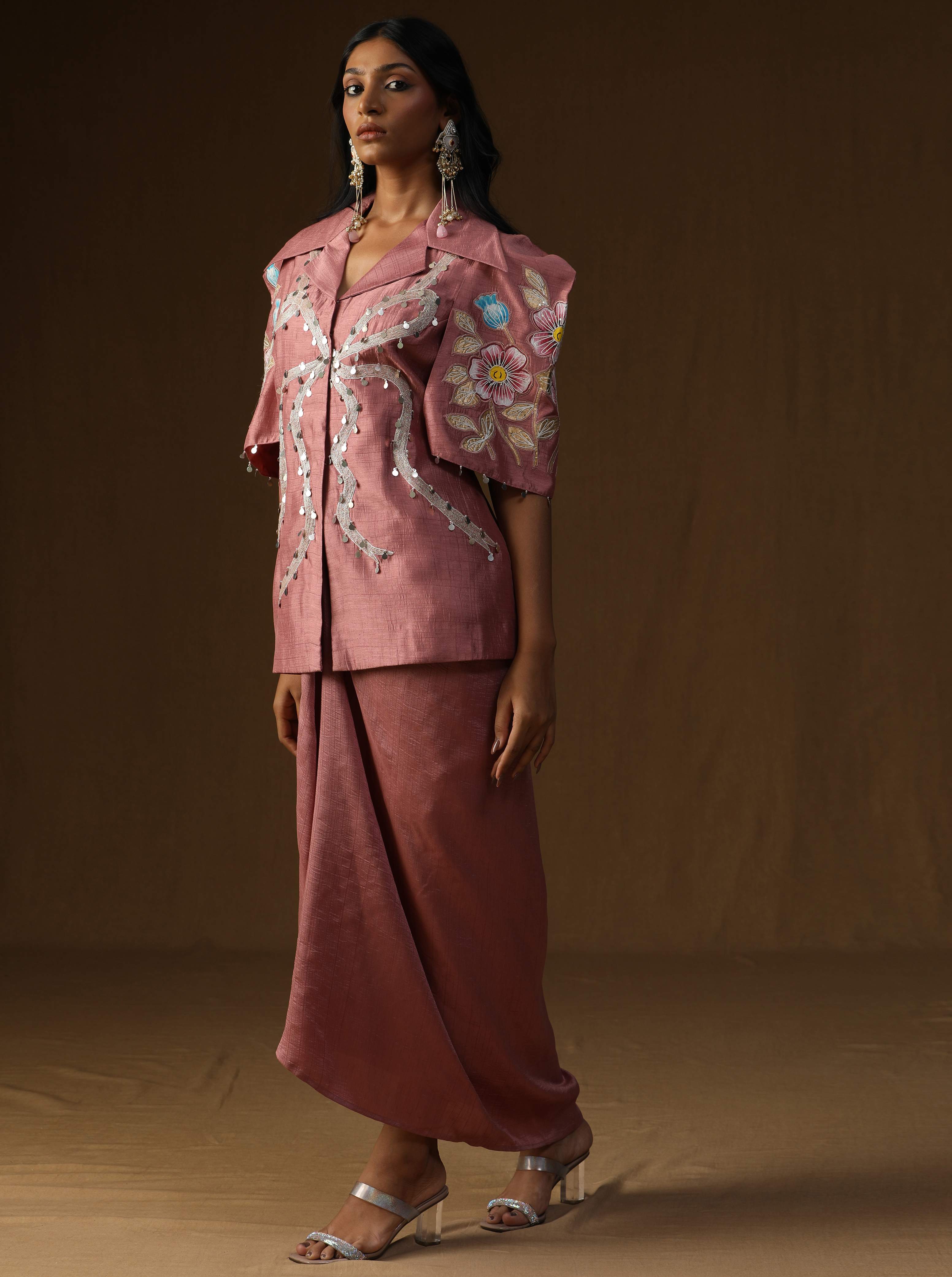 Chandrika � Komal Gulabi Indo-Western Set