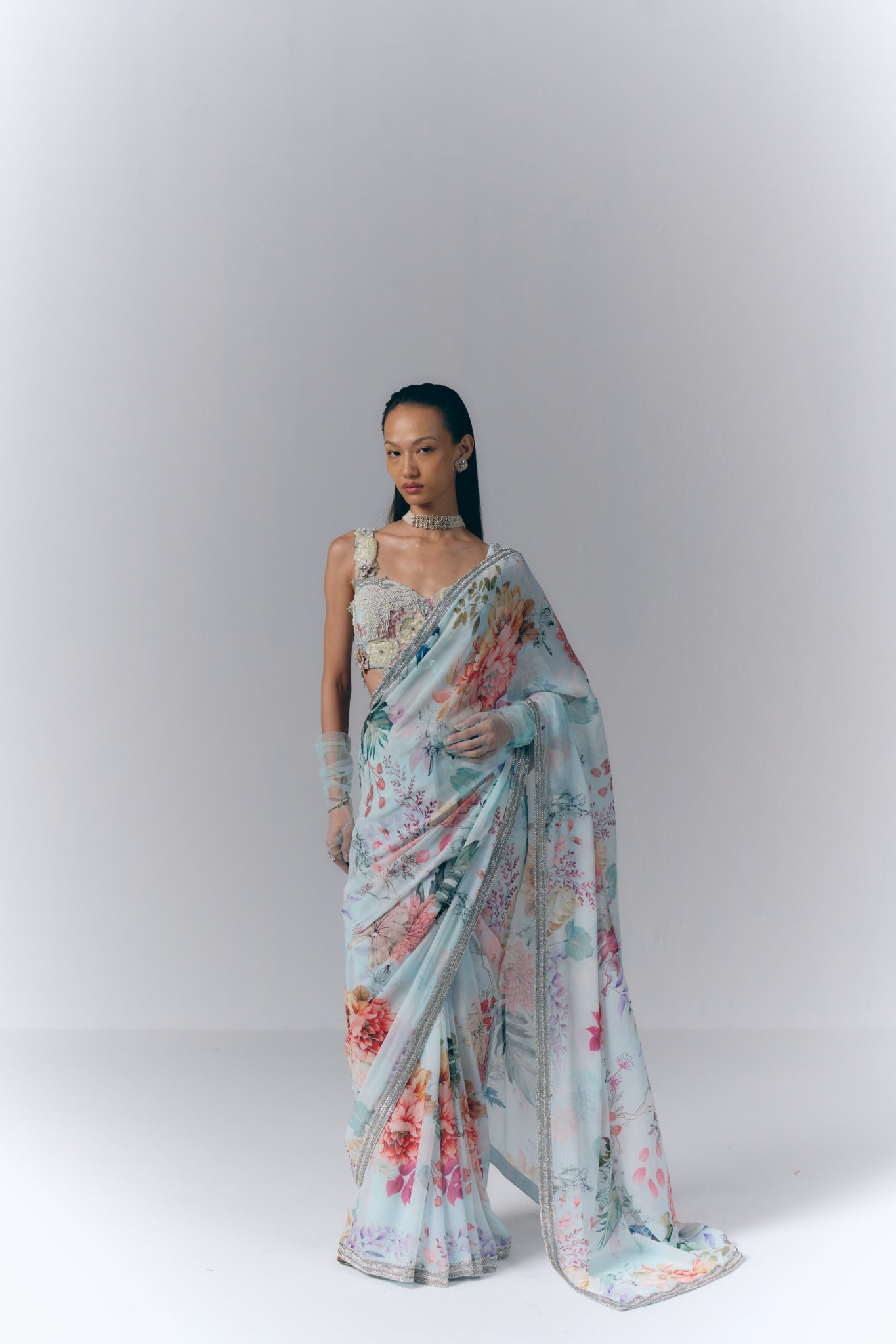 Ethereal Bloom Saree
