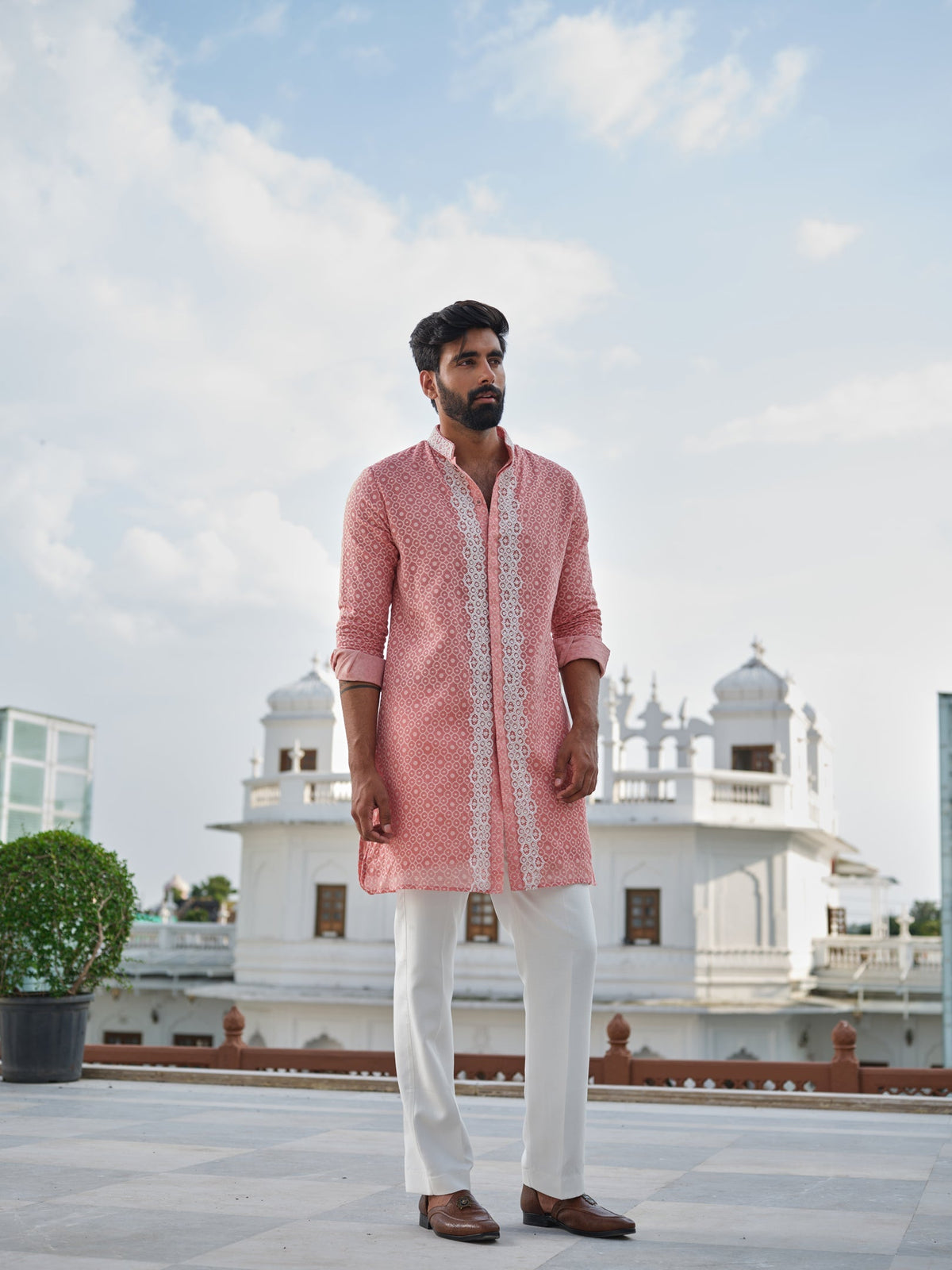 Cerise Glow Kurta Set