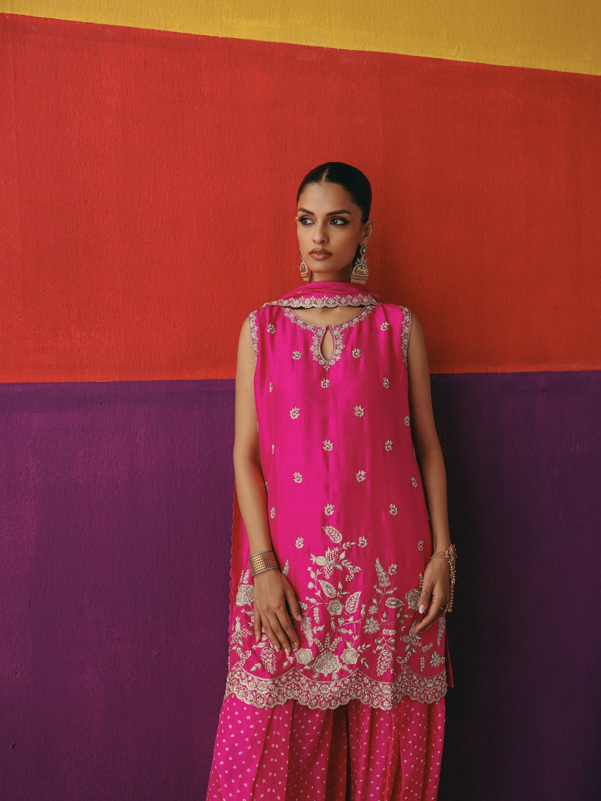 Rani Gulab Balloon Pant Set