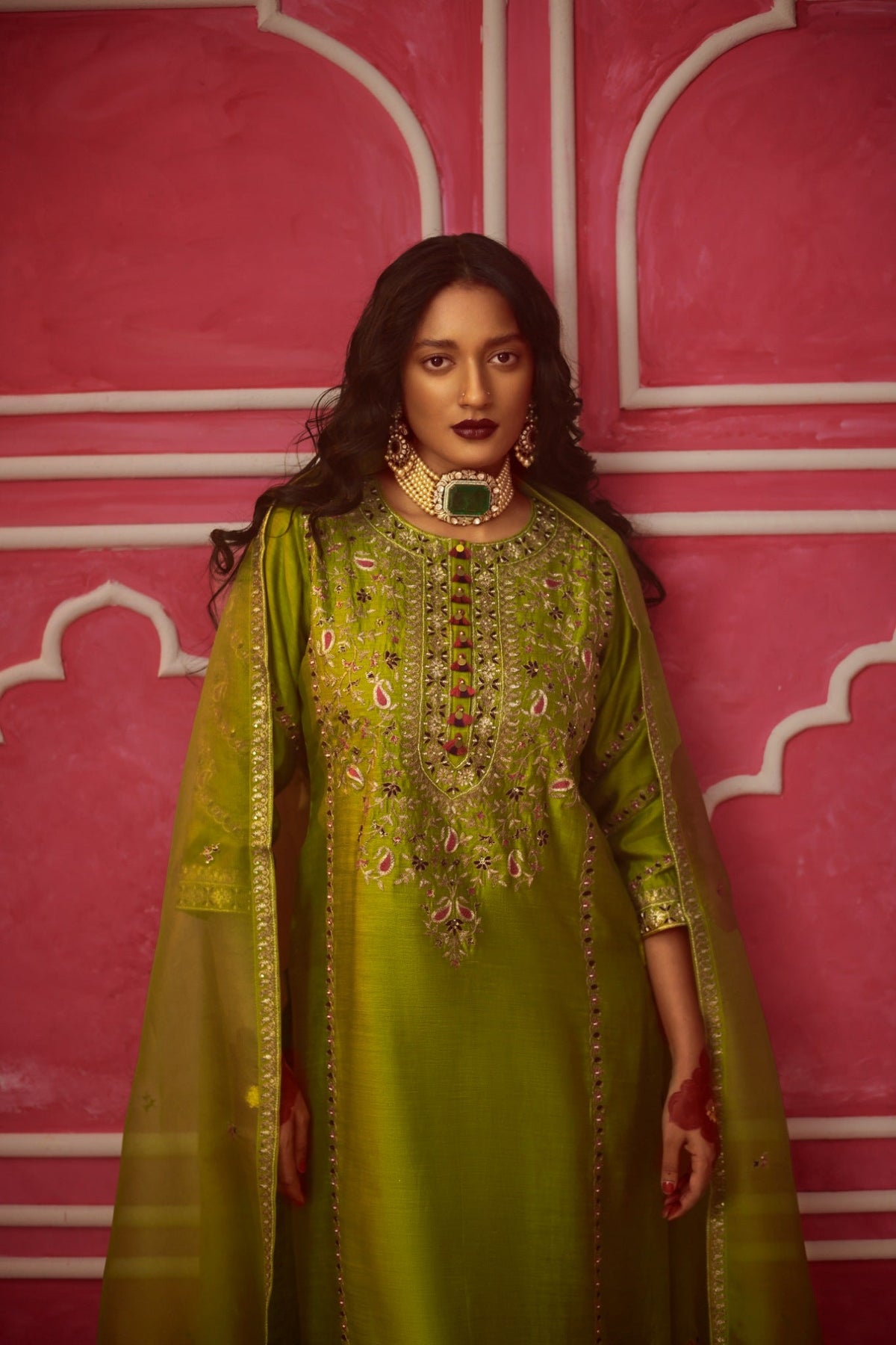 paisley jaal kurta