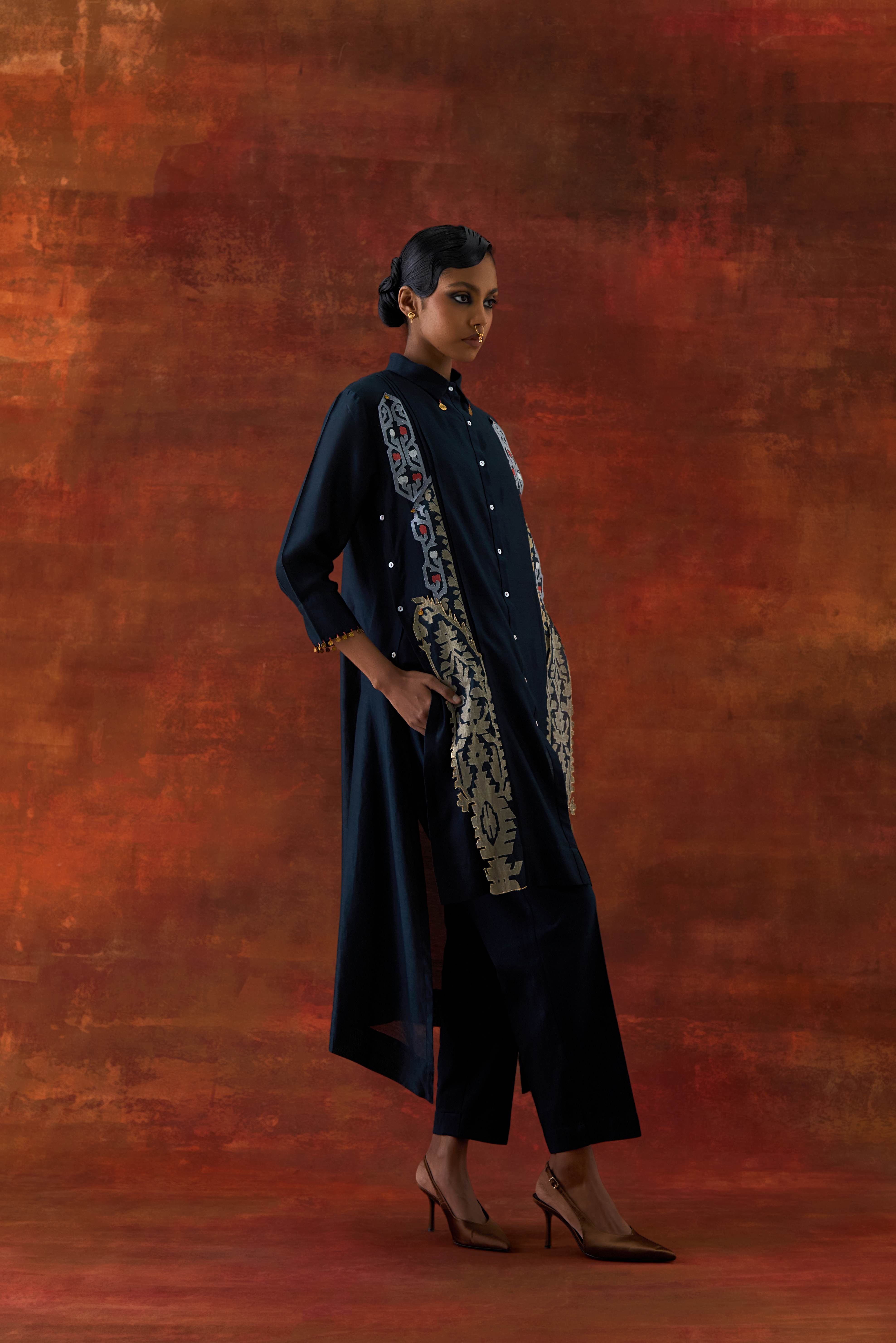 PLEATED SHIRT WITH PANTS - image 5