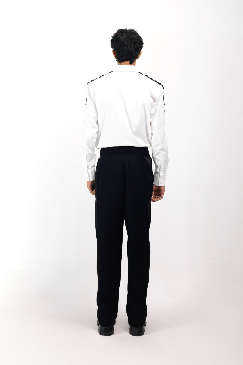 IVORY SHADOWED GLIMMER SHIRT