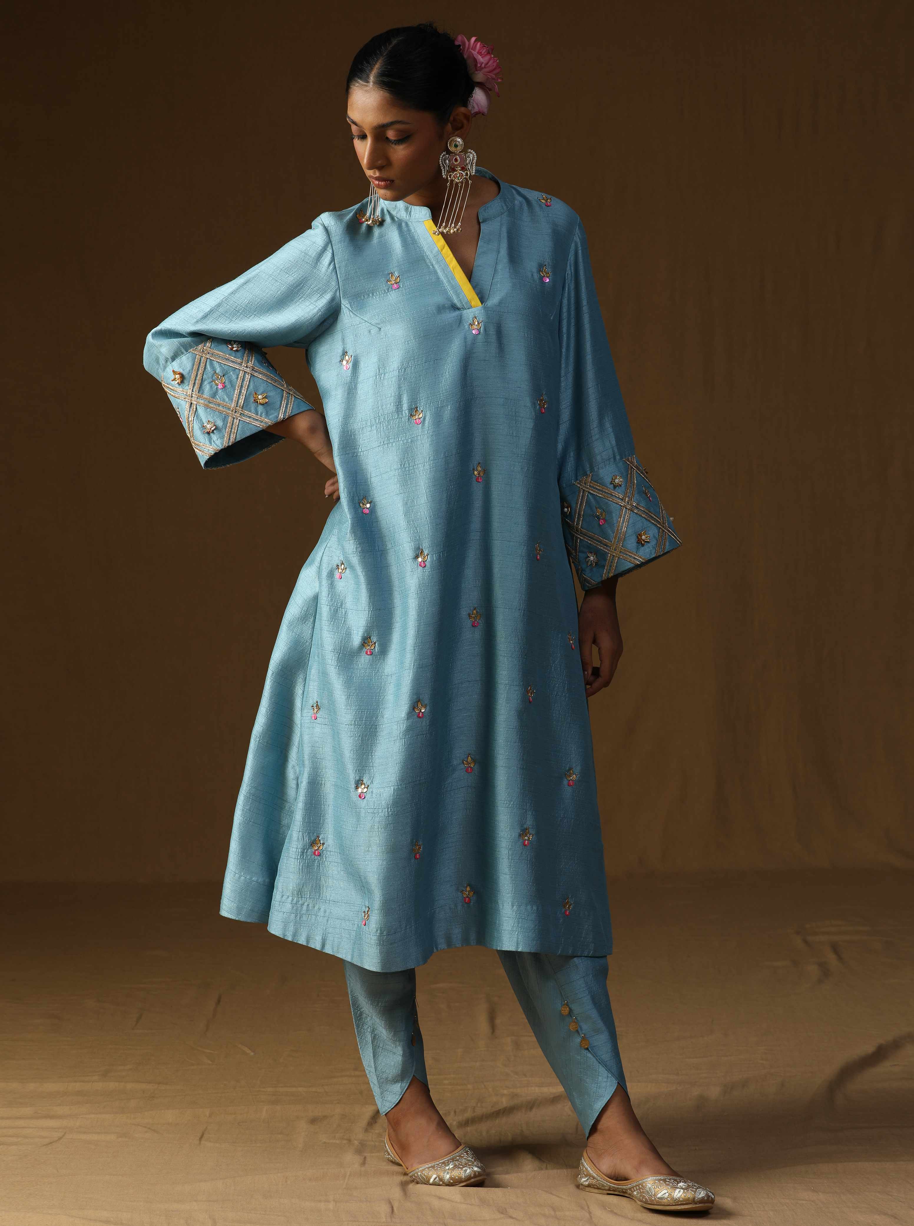 Chitra � Komal Firozi Embroidered Suit Set