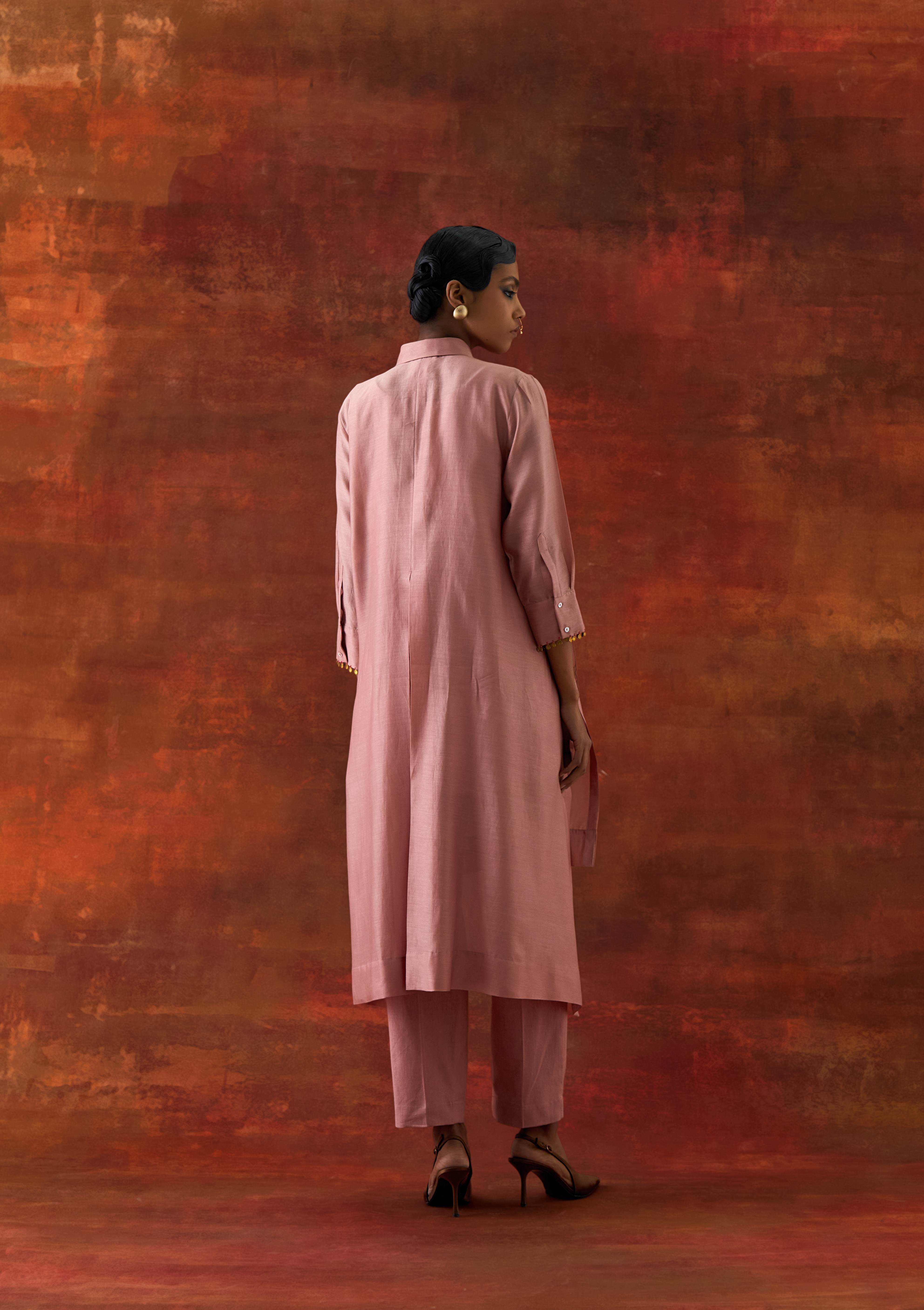 PLEATED SHIRT WITH PANTS - image 5