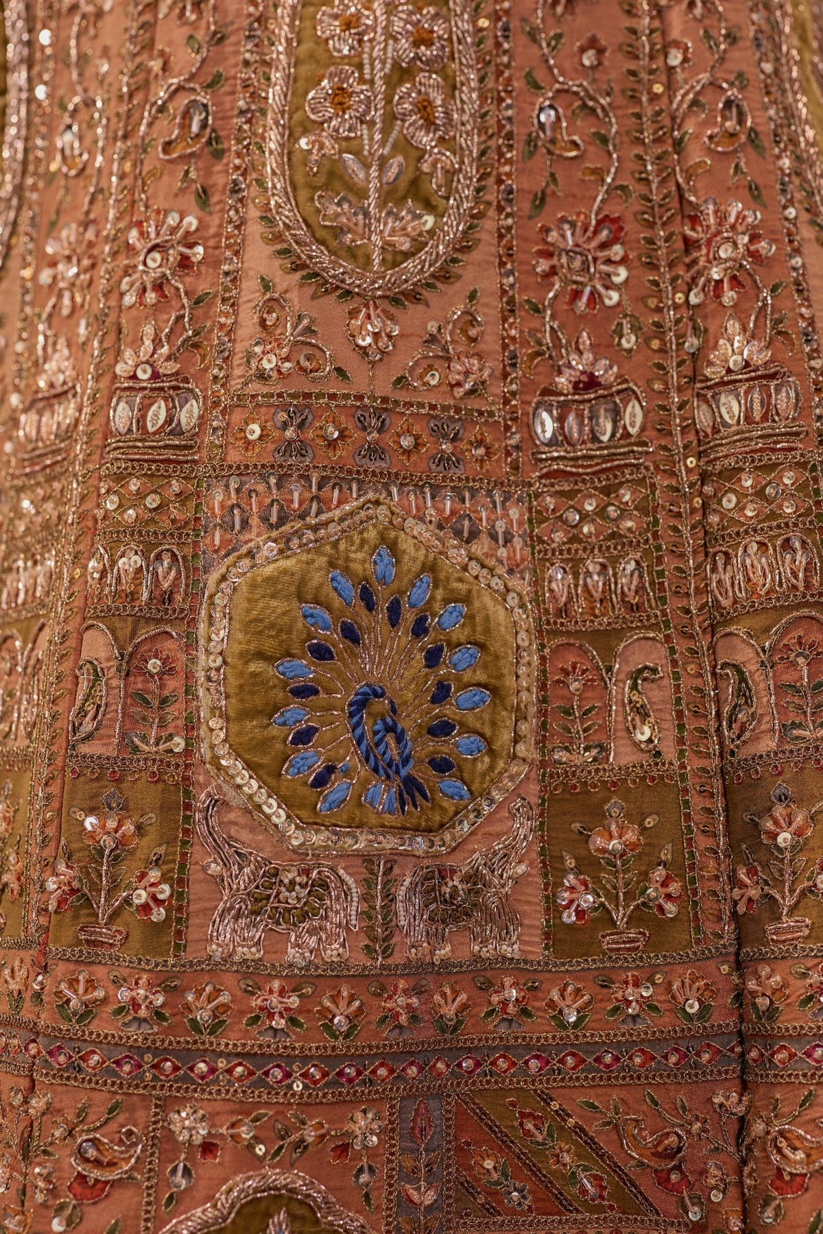 Mayur Mukut- The Crowned Peacock lehenga