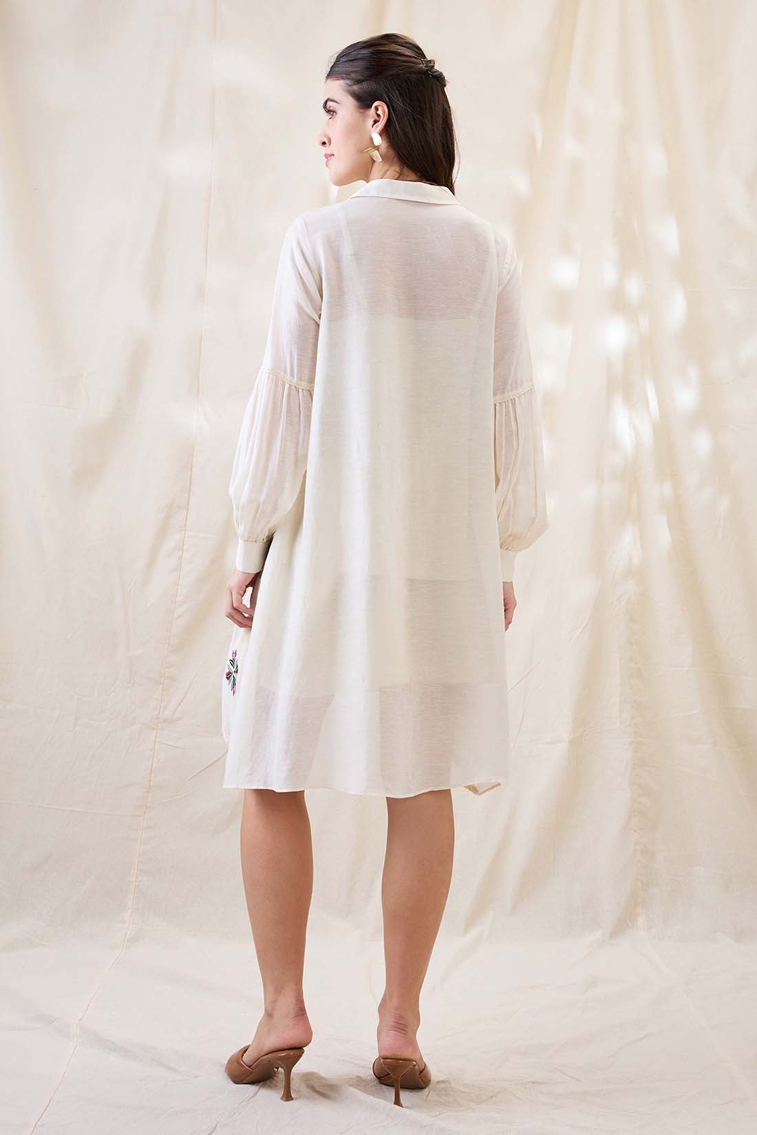 Gulzaar appliqued A-line dress SP4771