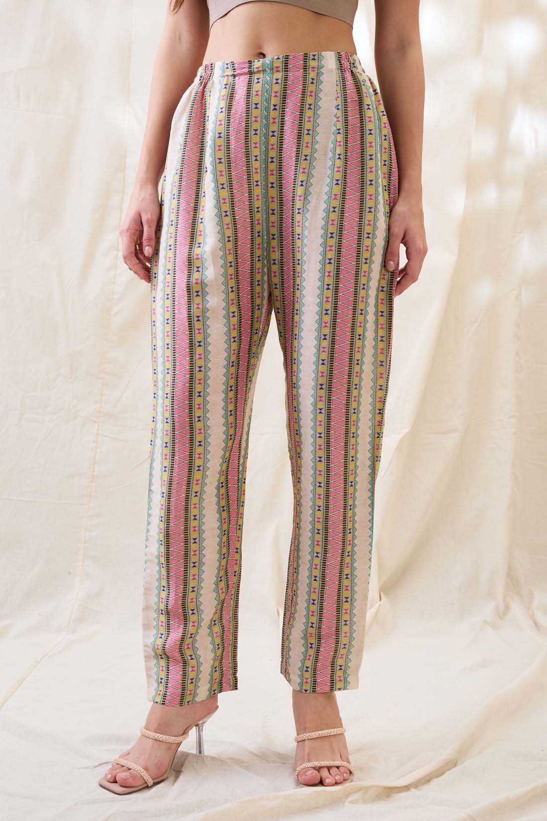 Nooma printed handkerchief top with pants SP4783