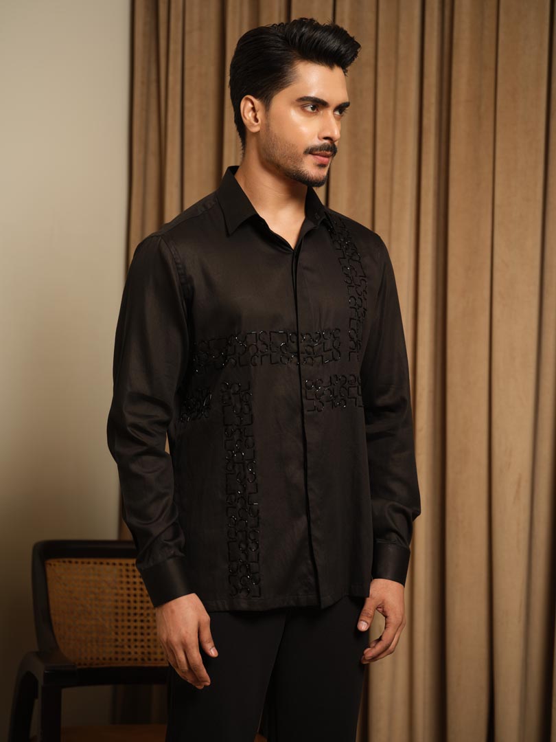 Black Midnight Maze Shirt