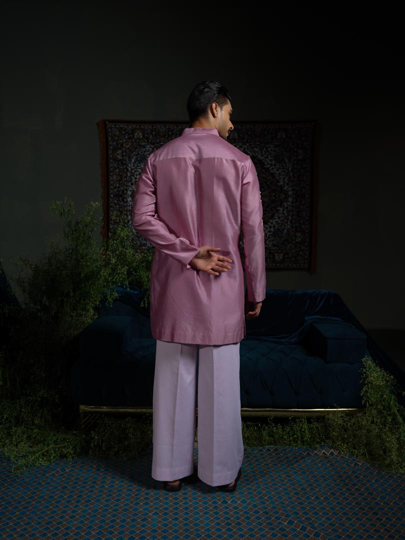 Purple Petal Kurta Set