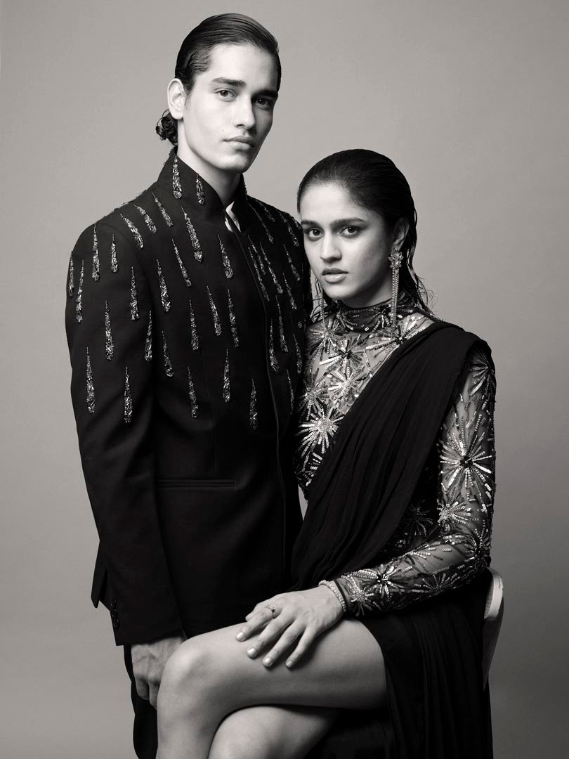 Starburst Saree Gown