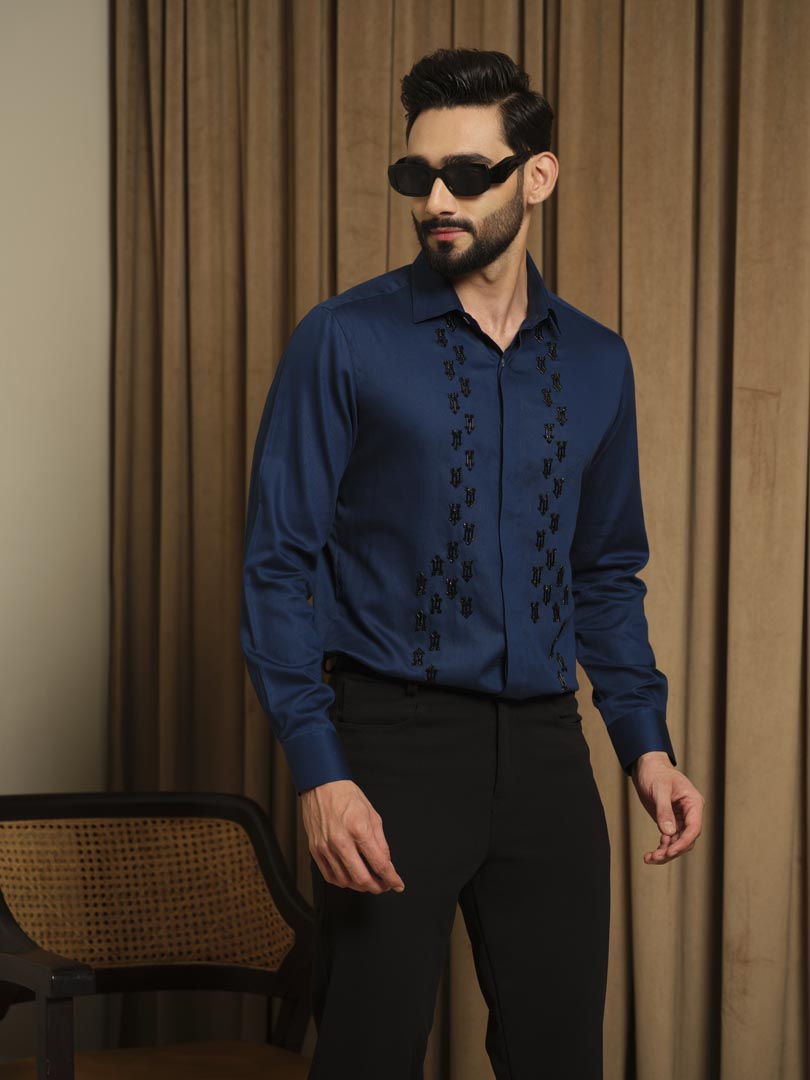 Black Arrow Blue Shirt