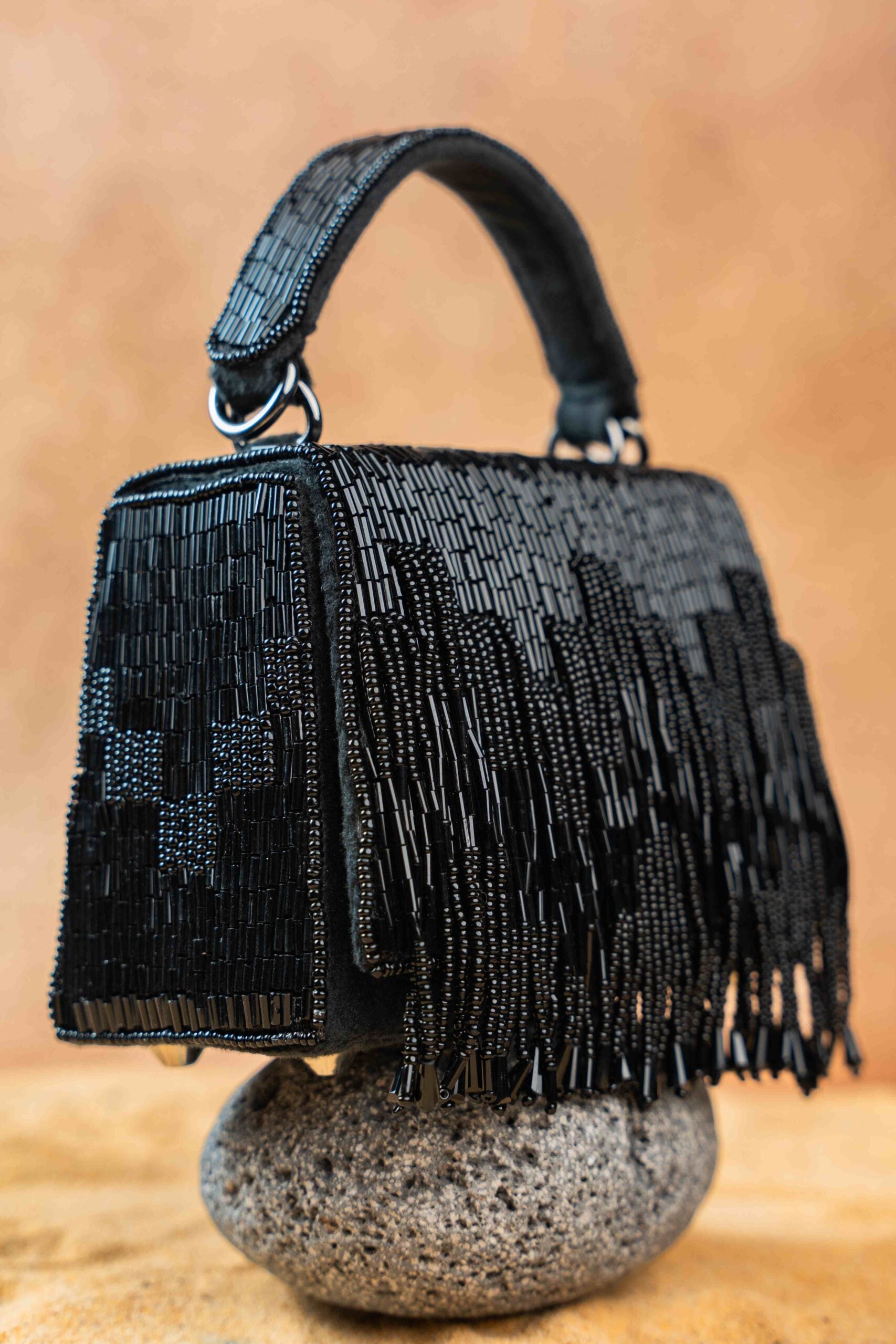 Salli En vie Mini Kasse Tassel Black