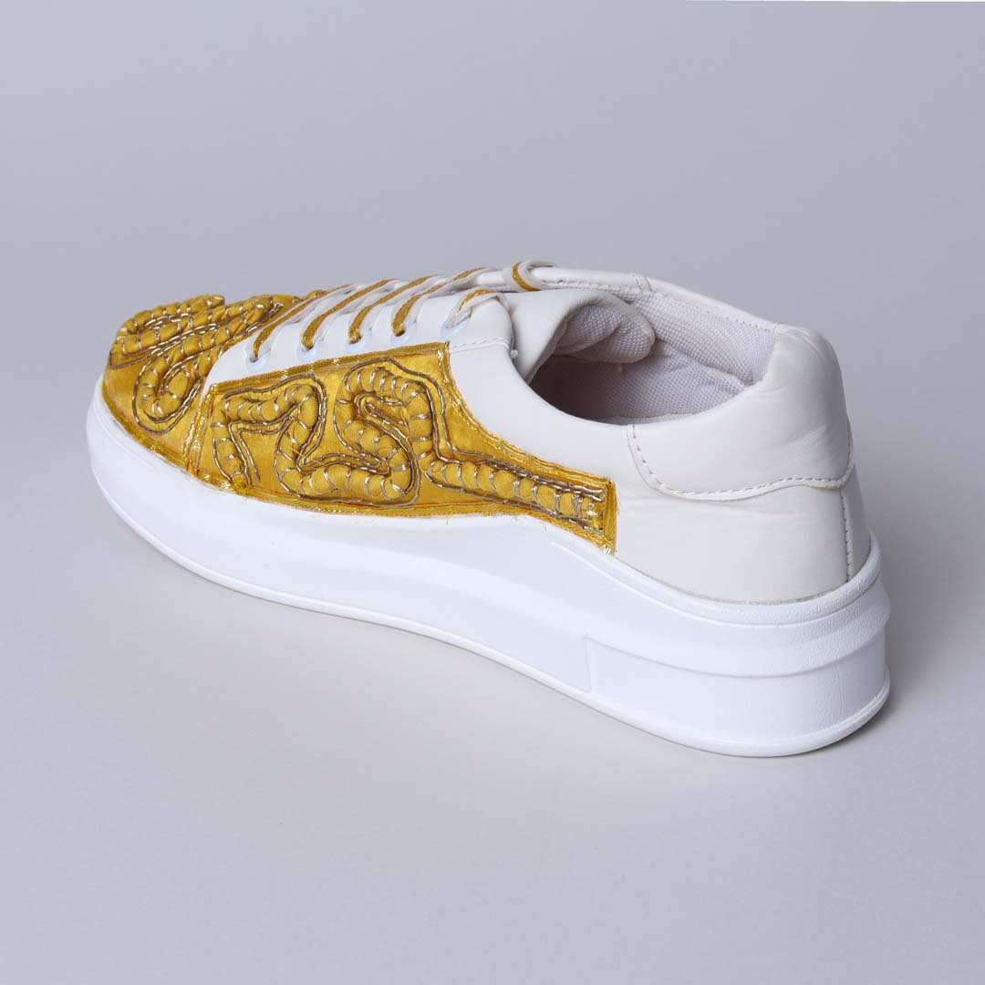 Yellow Gold Rope Sneakers