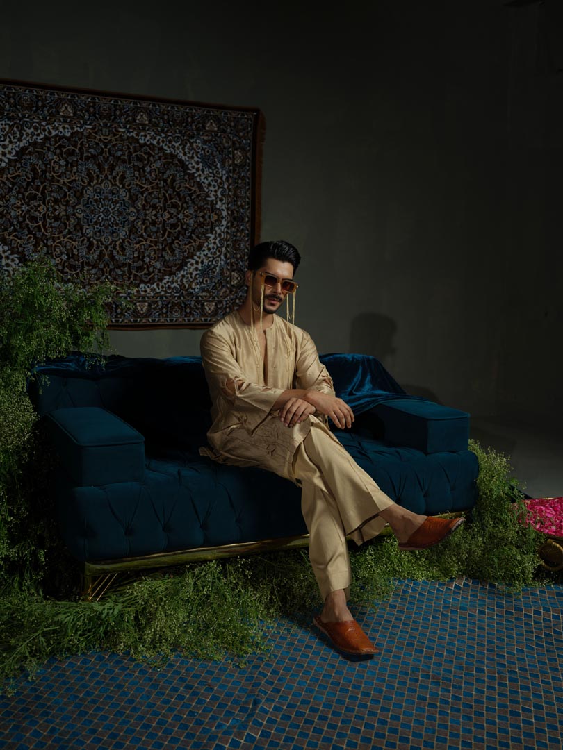 Lotus Cutwork Modern kurta Set