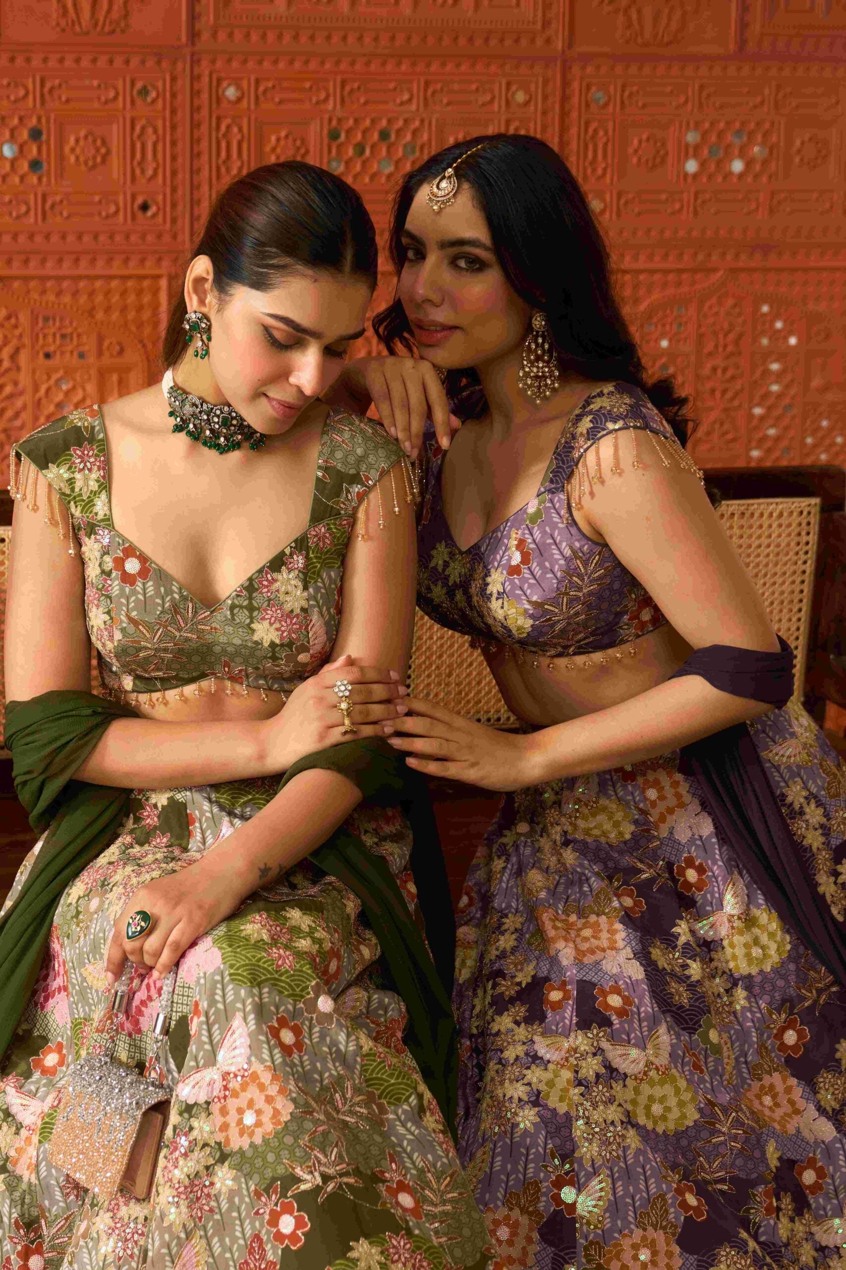 Zareen Purple Lehenga Set