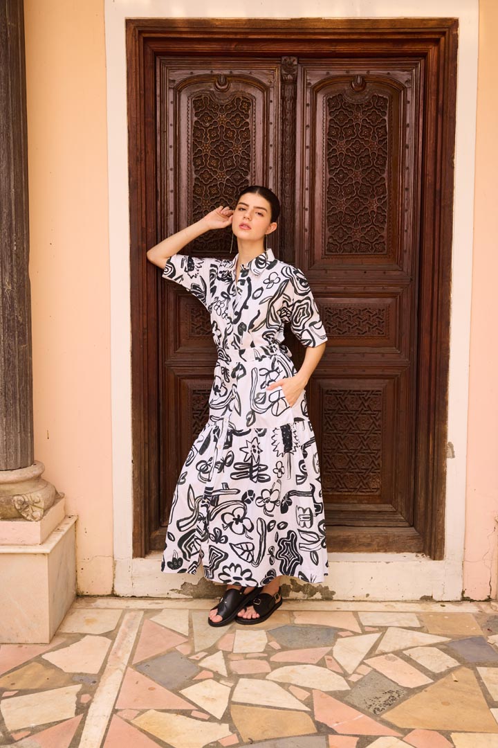 Gina Maxi Shirt Dress