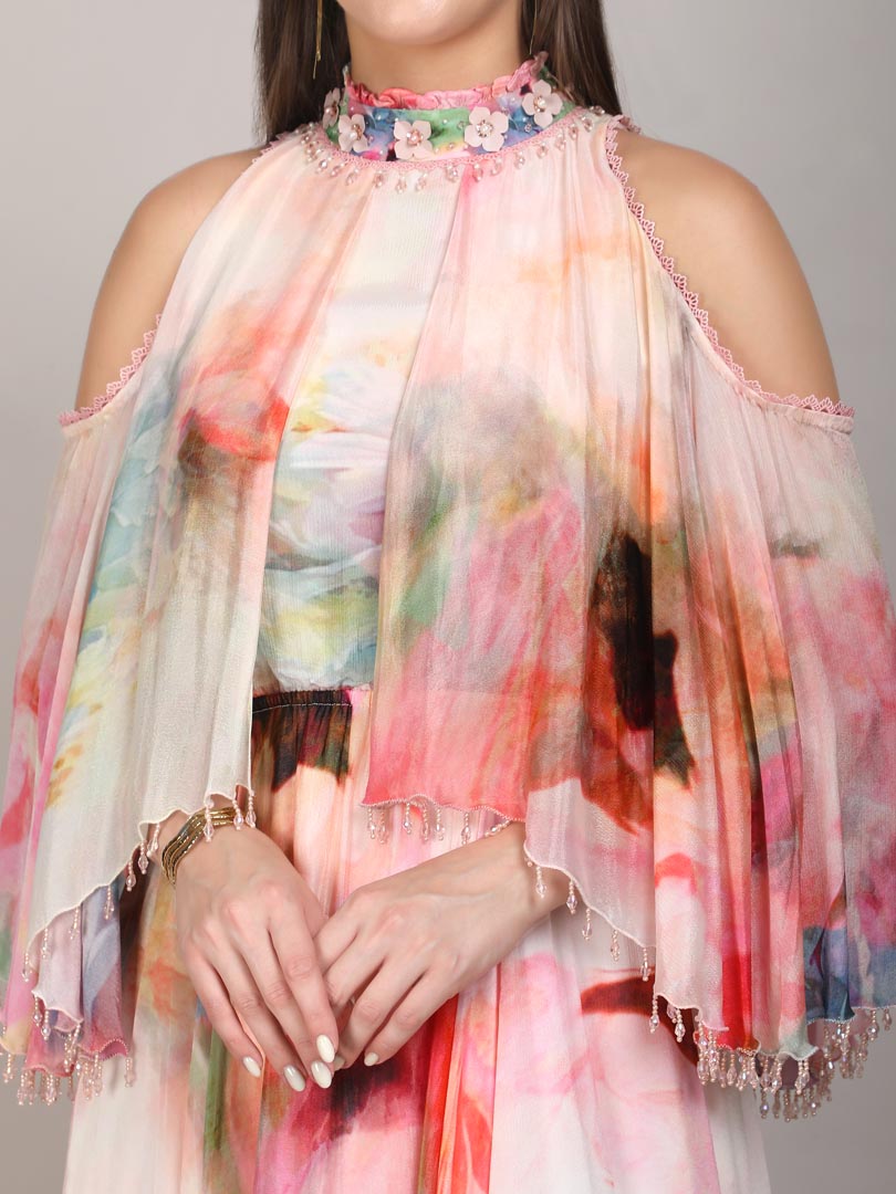 Floral Maze Printed Dress