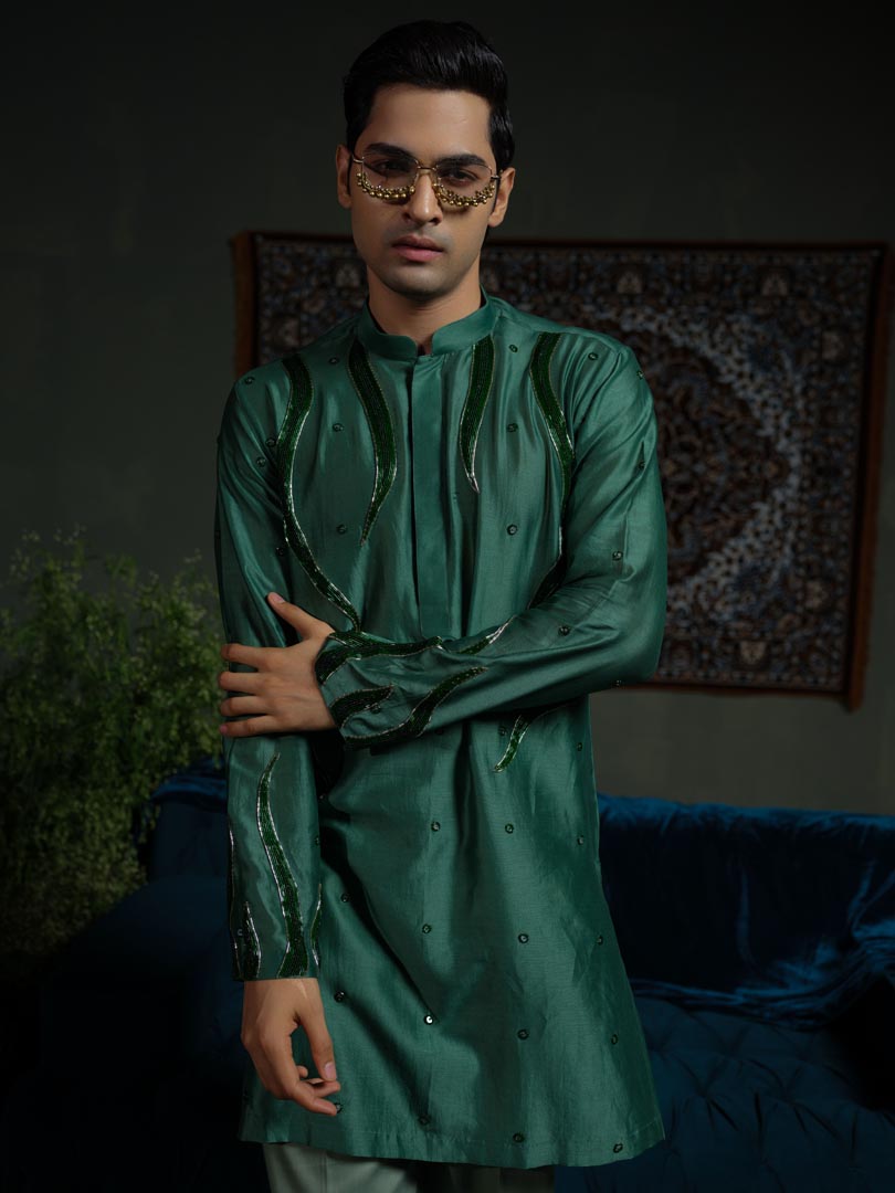 Flame in Forest Kurta Set